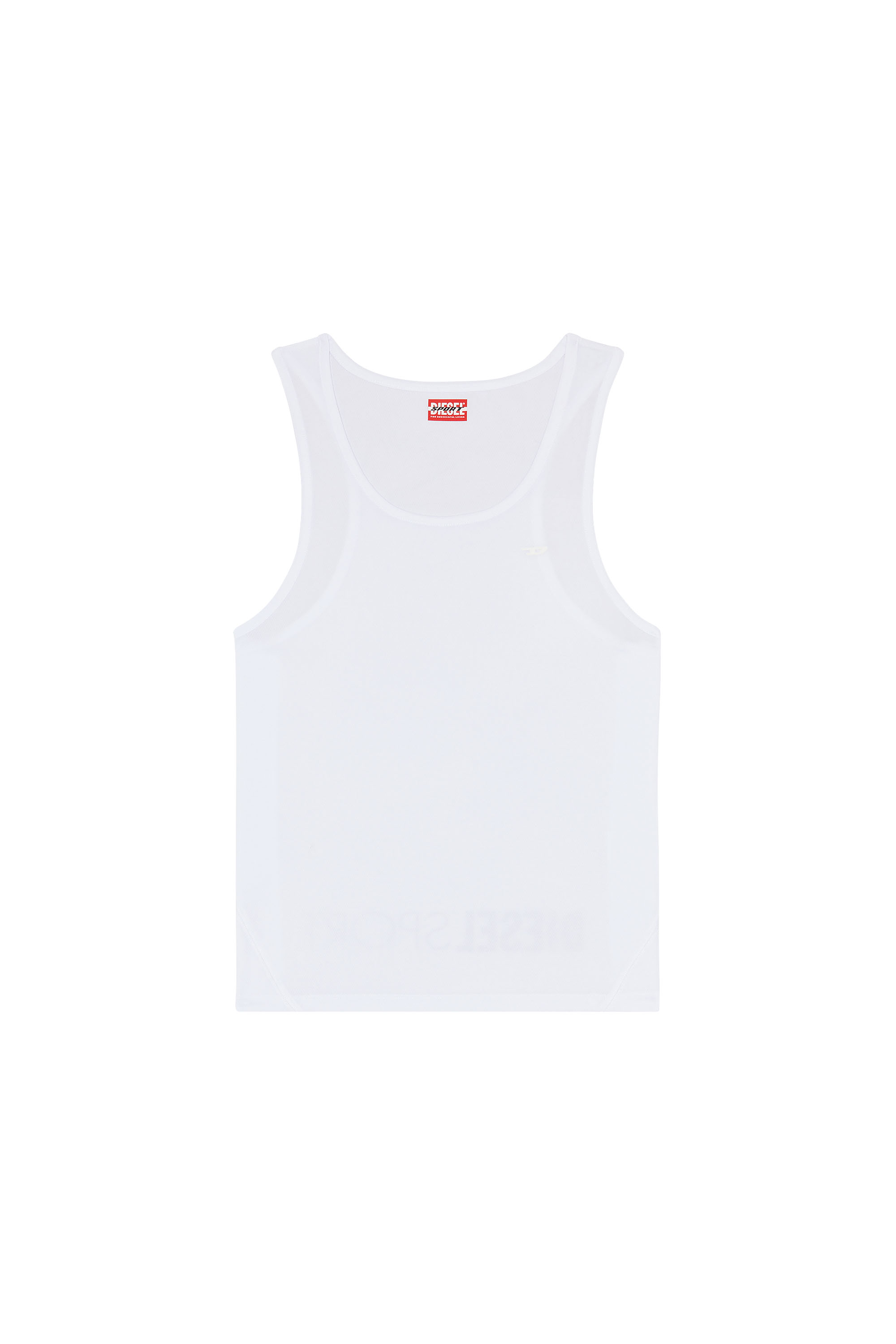 Diesel - AMST-KIERON-WT36, Camiseta con tirantes con logotipo grande Hombre in Blanco - 2