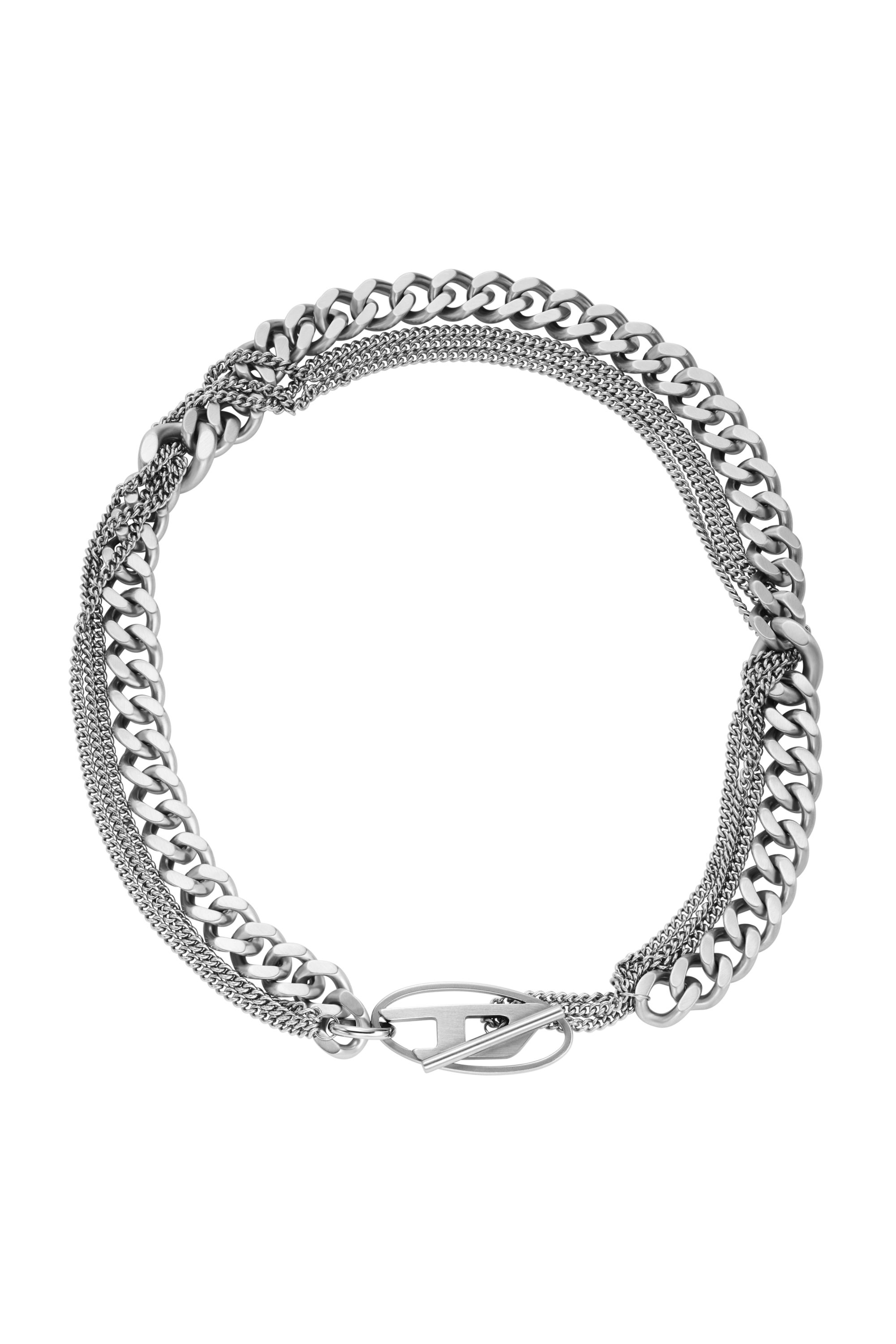 Diesel - DX1549040 JEWEL, Unisex's Stainless Steel Chain Necklace in Silver - 1