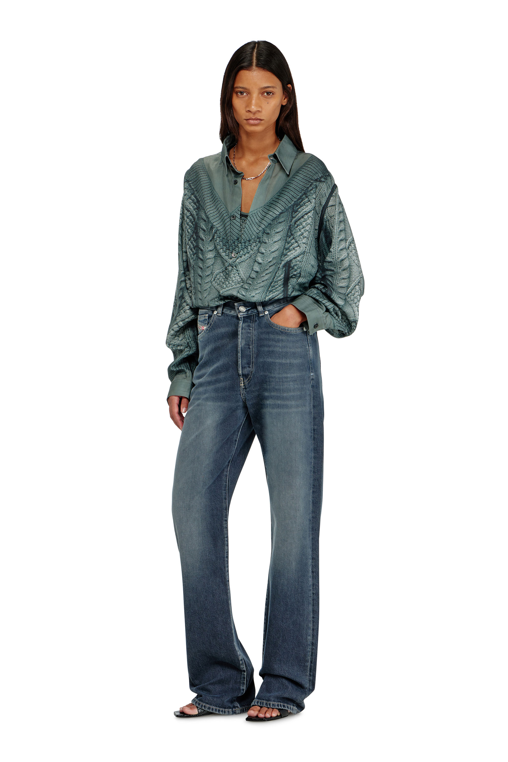 Diesel - Female's Regular Jeans 1971 D-Sent 007EI, Dark Blue - 1