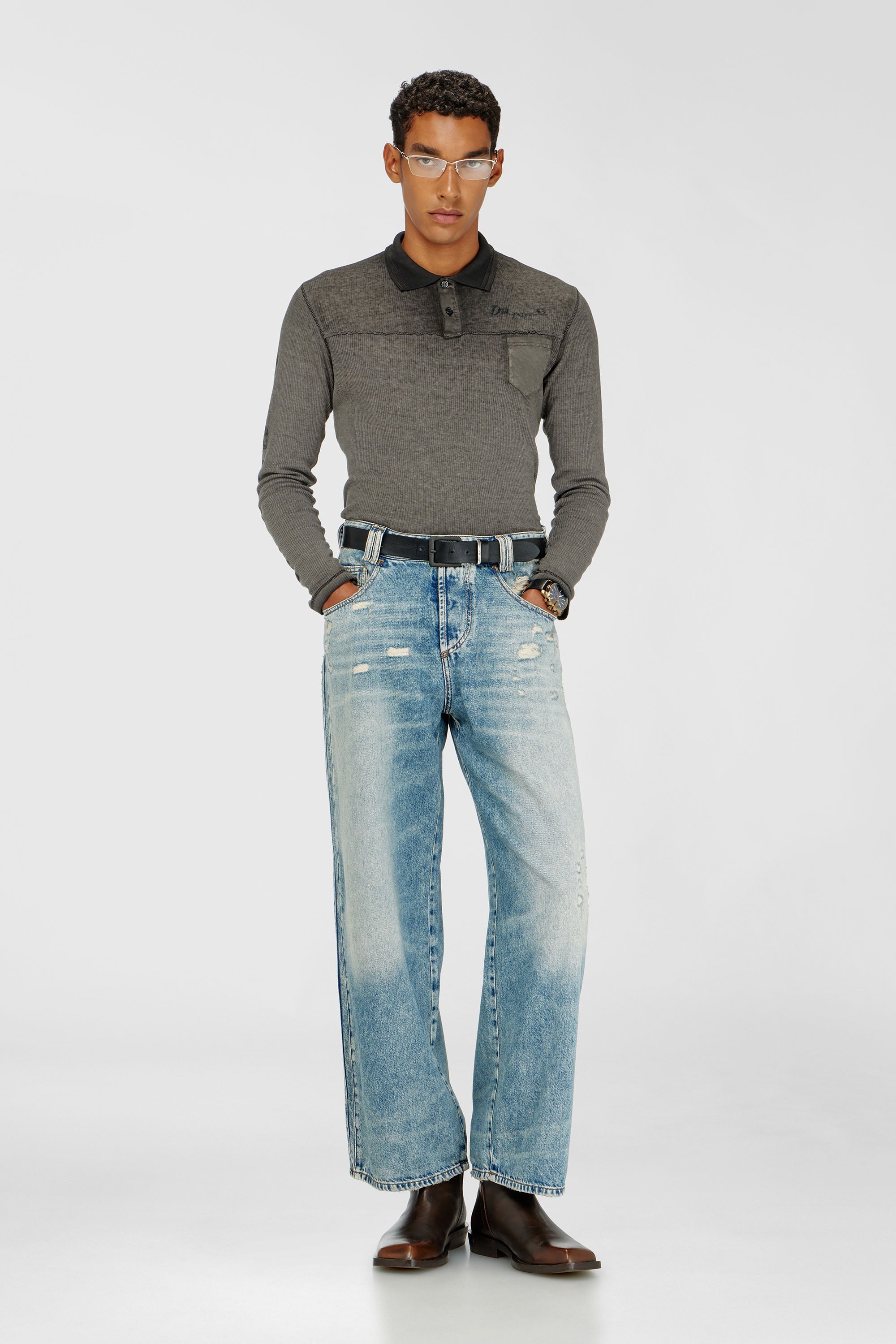 Diesel - Unisex's Relaxed Jeans 1982 D-Hakou 09Q76, null - 1