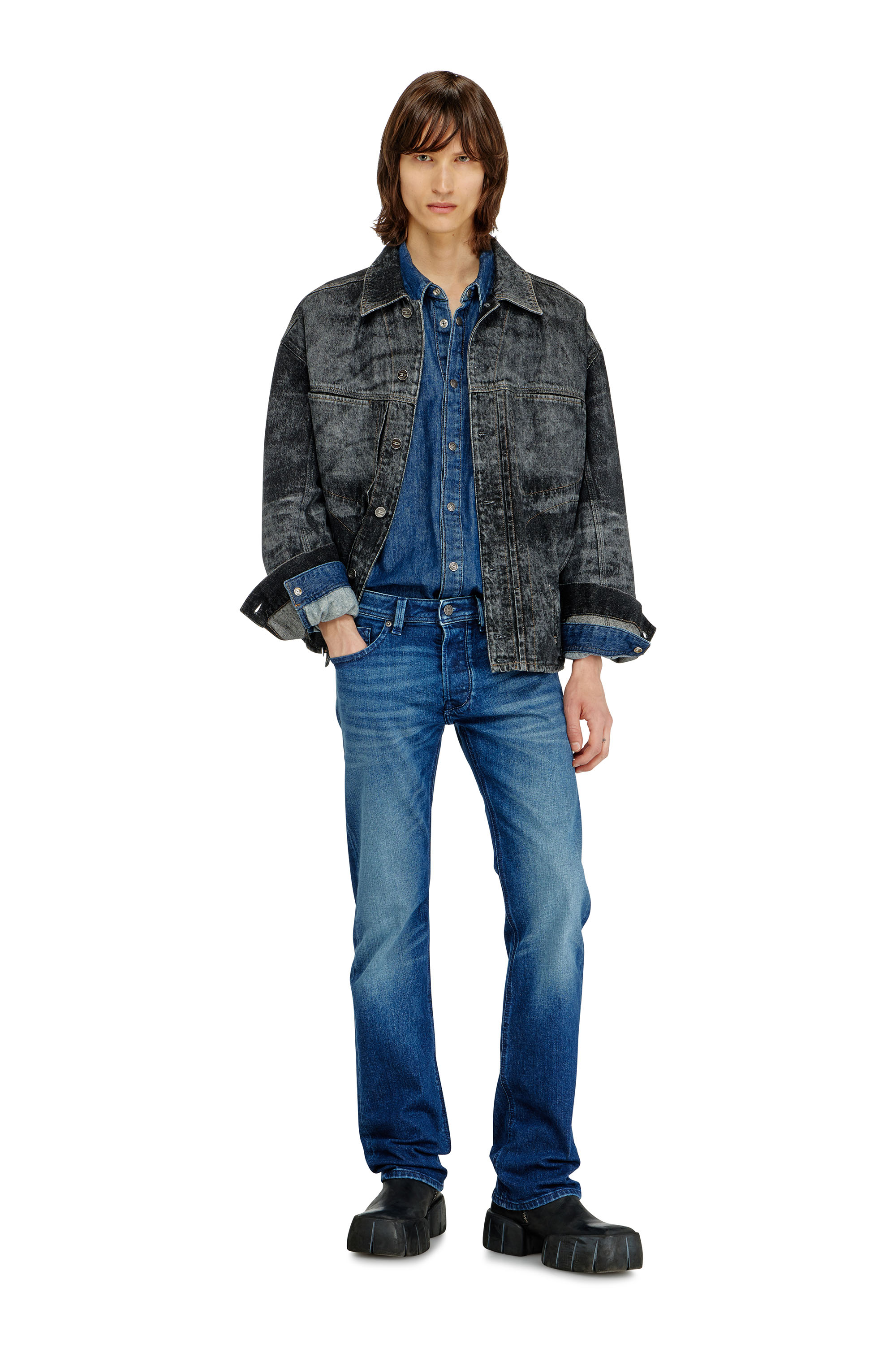 Diesel - Regular Jeans 1985 Larkee 09L51 Hombre, Azul Oscuro - 3