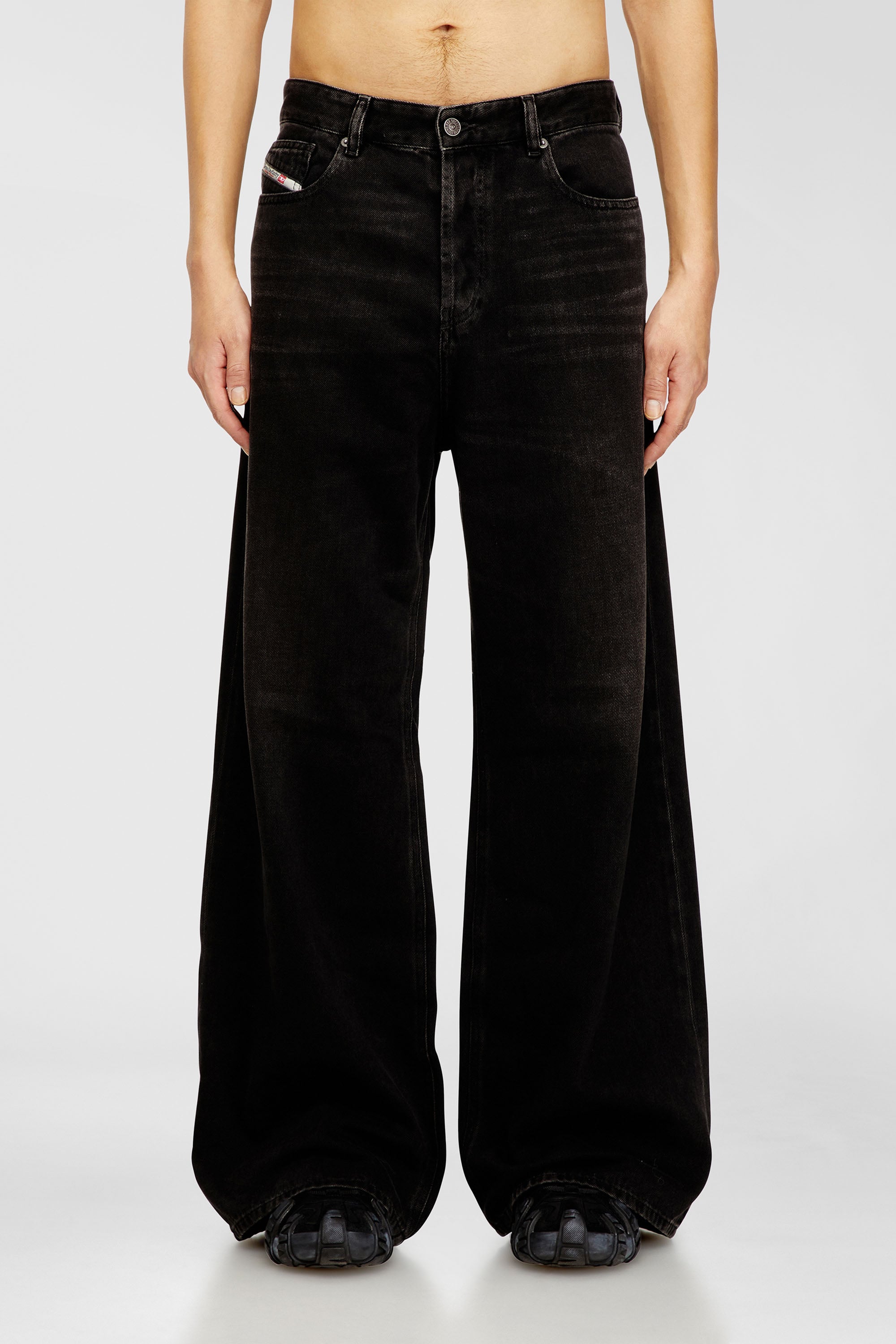 Diesel - Unisex's Relaxed Jeans 1996 D-Sire 09J96, Black/Dark grey - 1