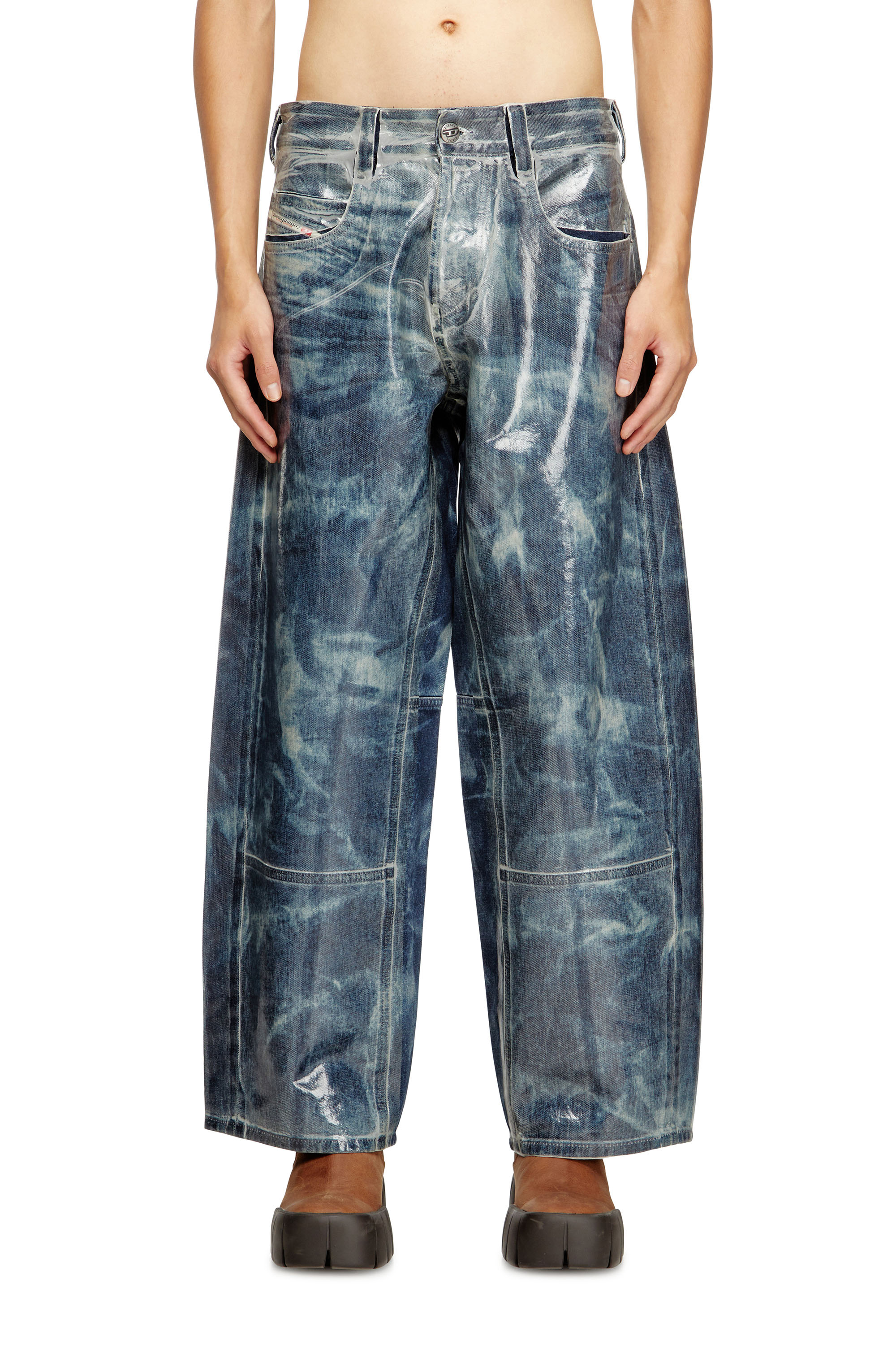 Diesel - Unisex's Relaxed Jeans 1997 D-Enim-M 007CU, Dark Blue - 1