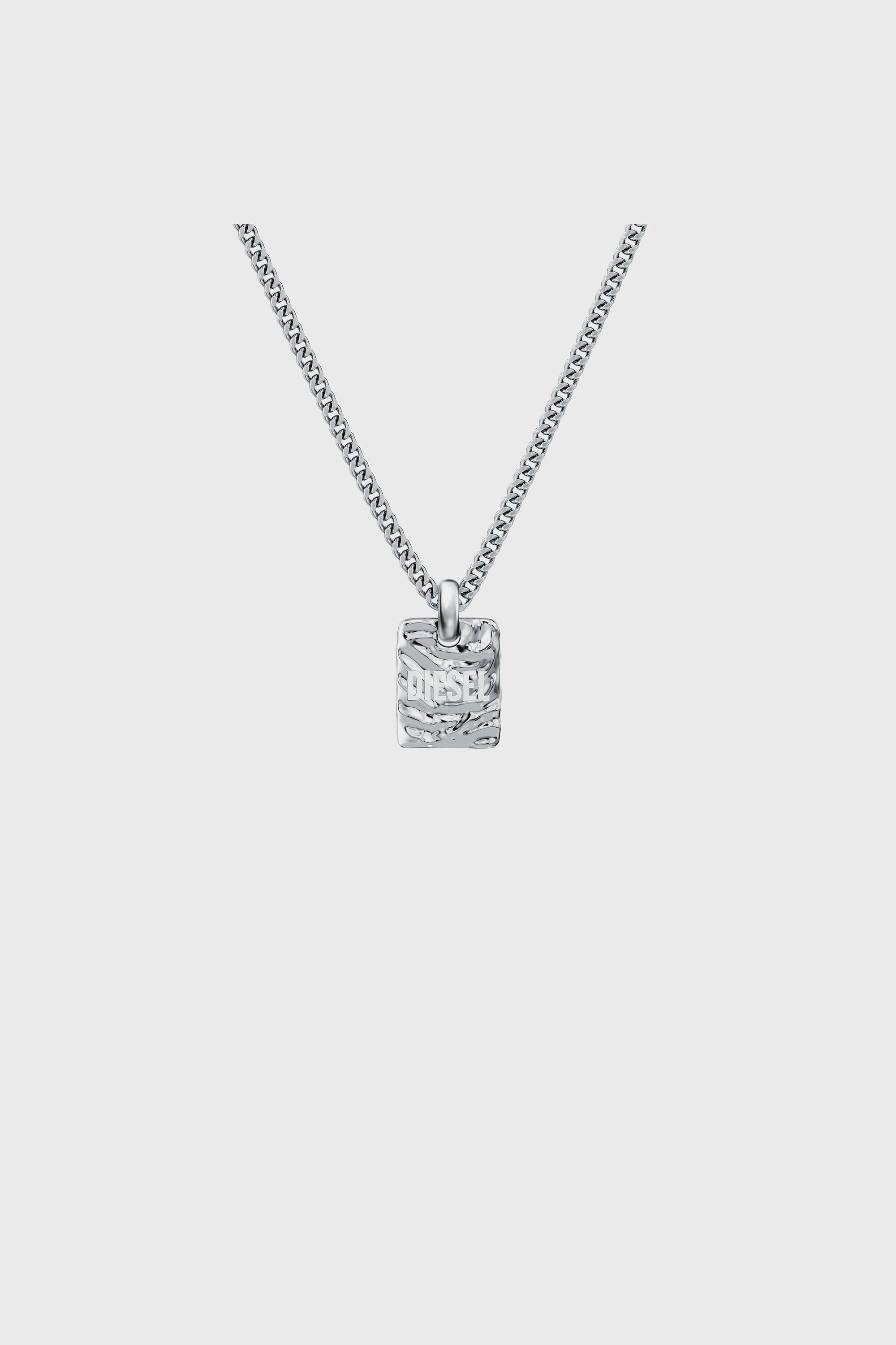 Diesel - DX1734040, Unisex's Stainless Steel Pendant Necklace in Silver - 2