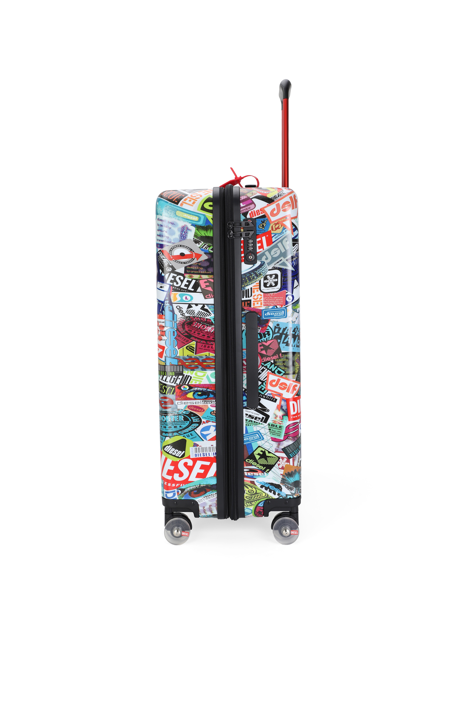 Diesel - DIESEL PC PRINTED TROLLEY-STICKERS- DSL0, Valise style sticker taille L Mixte in Polychrome - 3