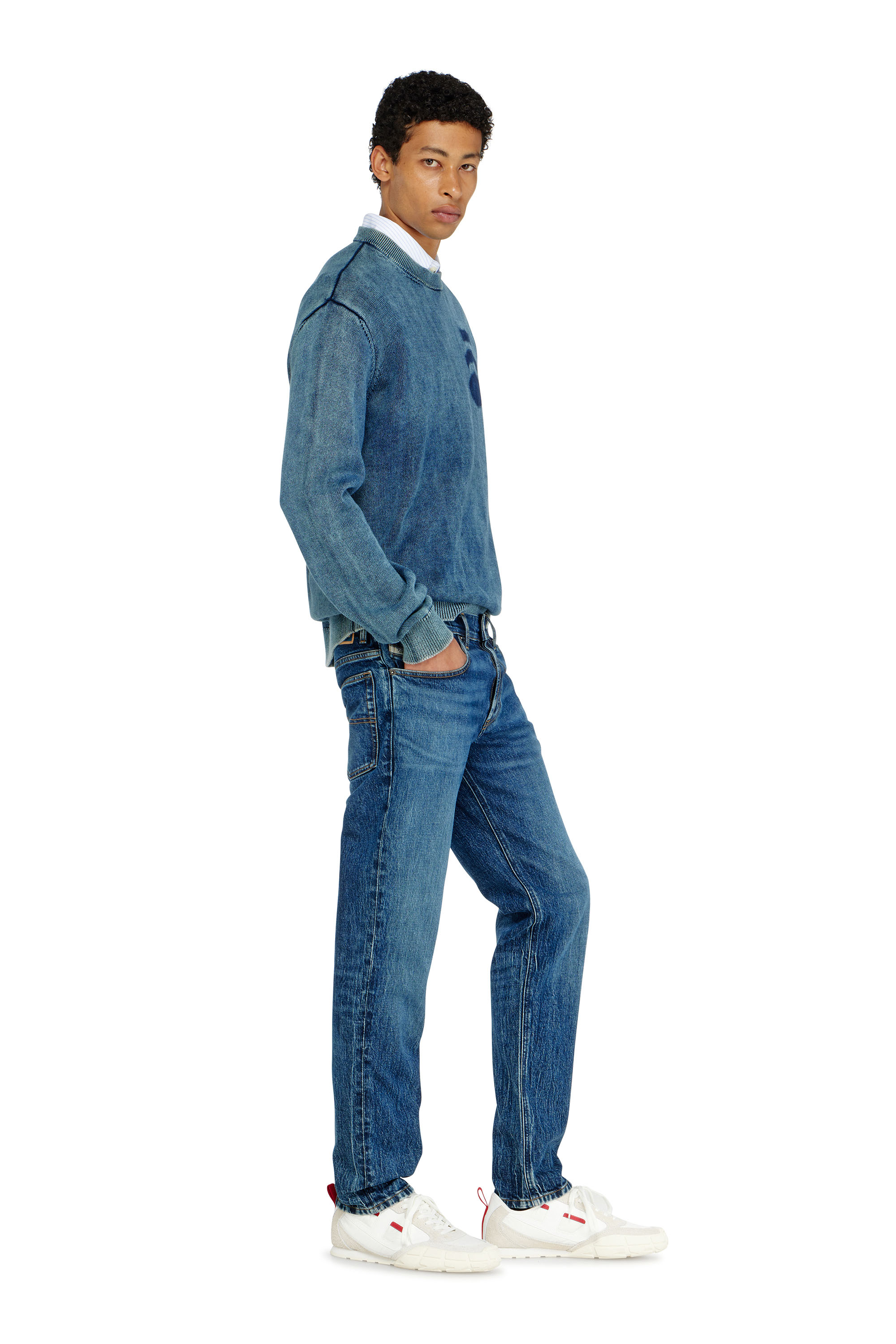 Diesel - Man's Regular Jeans 2023 D-Finitive 0KBBQ, Dark Blue - 2