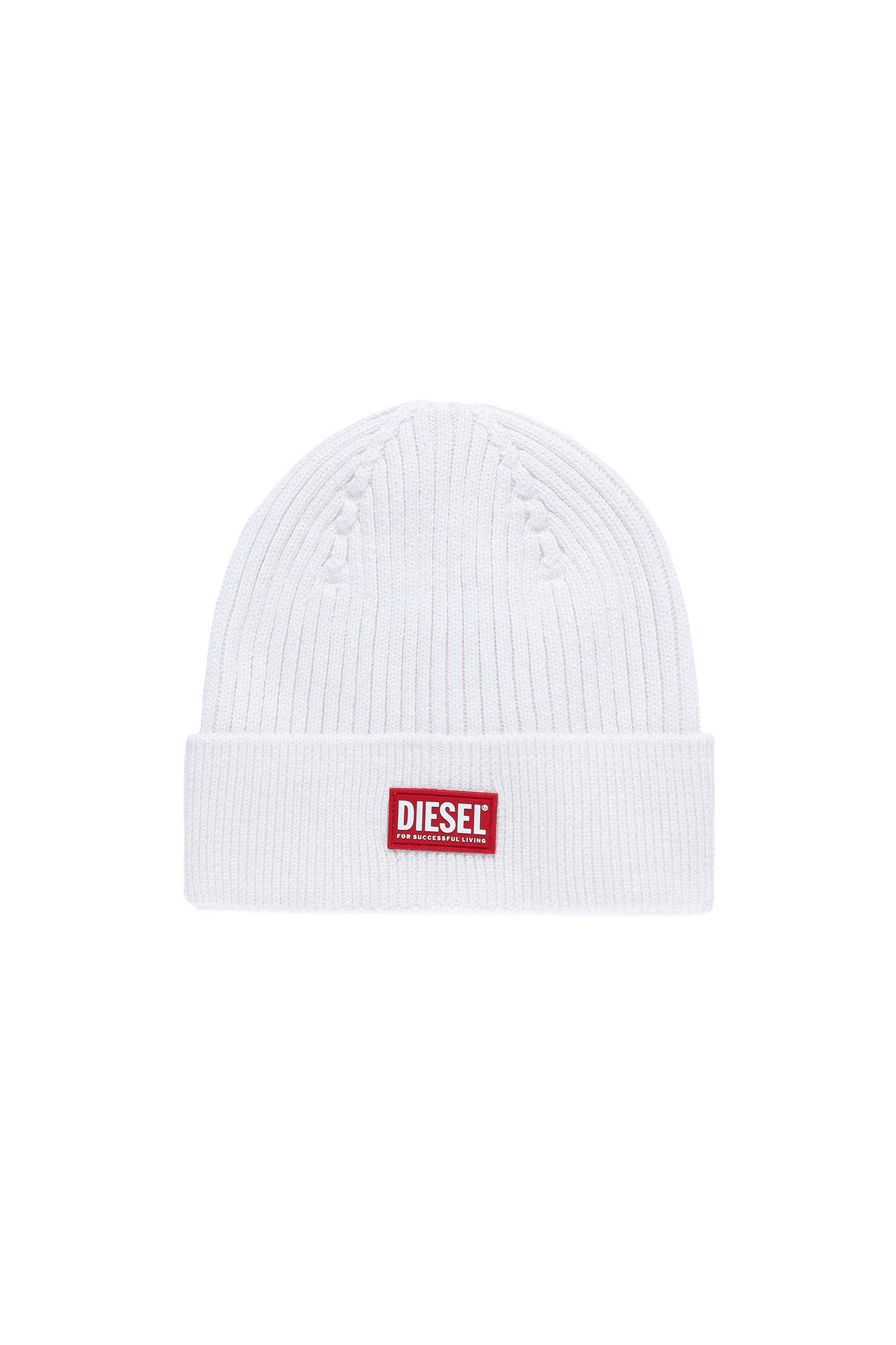 K-CODER-G 2X2: Ribbed beanie with logo patch | Diesel