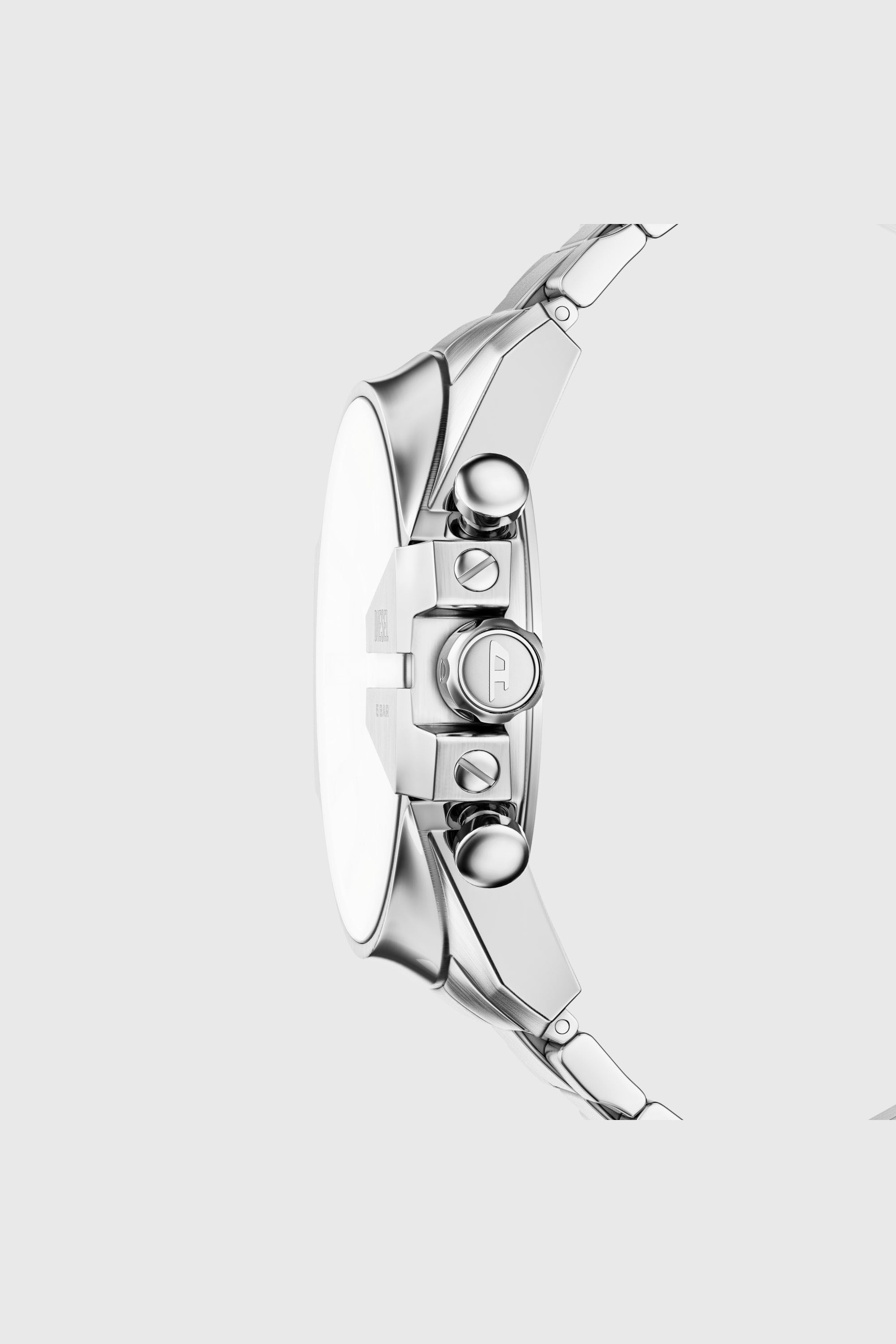 Diesel - DZ4702 WATCH, Mega Chief Slim Reloj de Acero Inoxidable Hombre in Plateado - 3