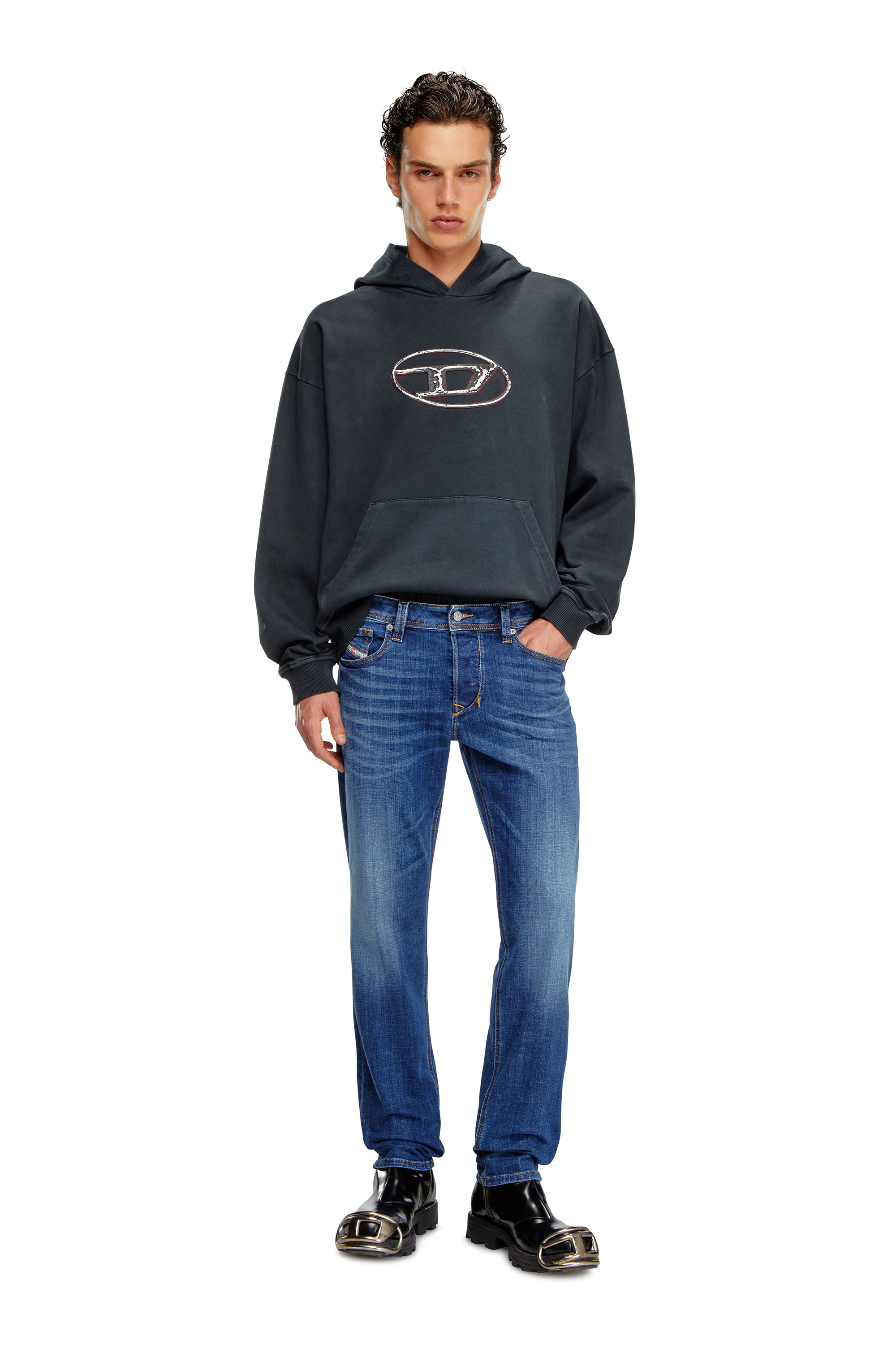 Diesel - Man's Regular Jeans 1986 Larkee-Beex 09K04, Medium blue - 3
