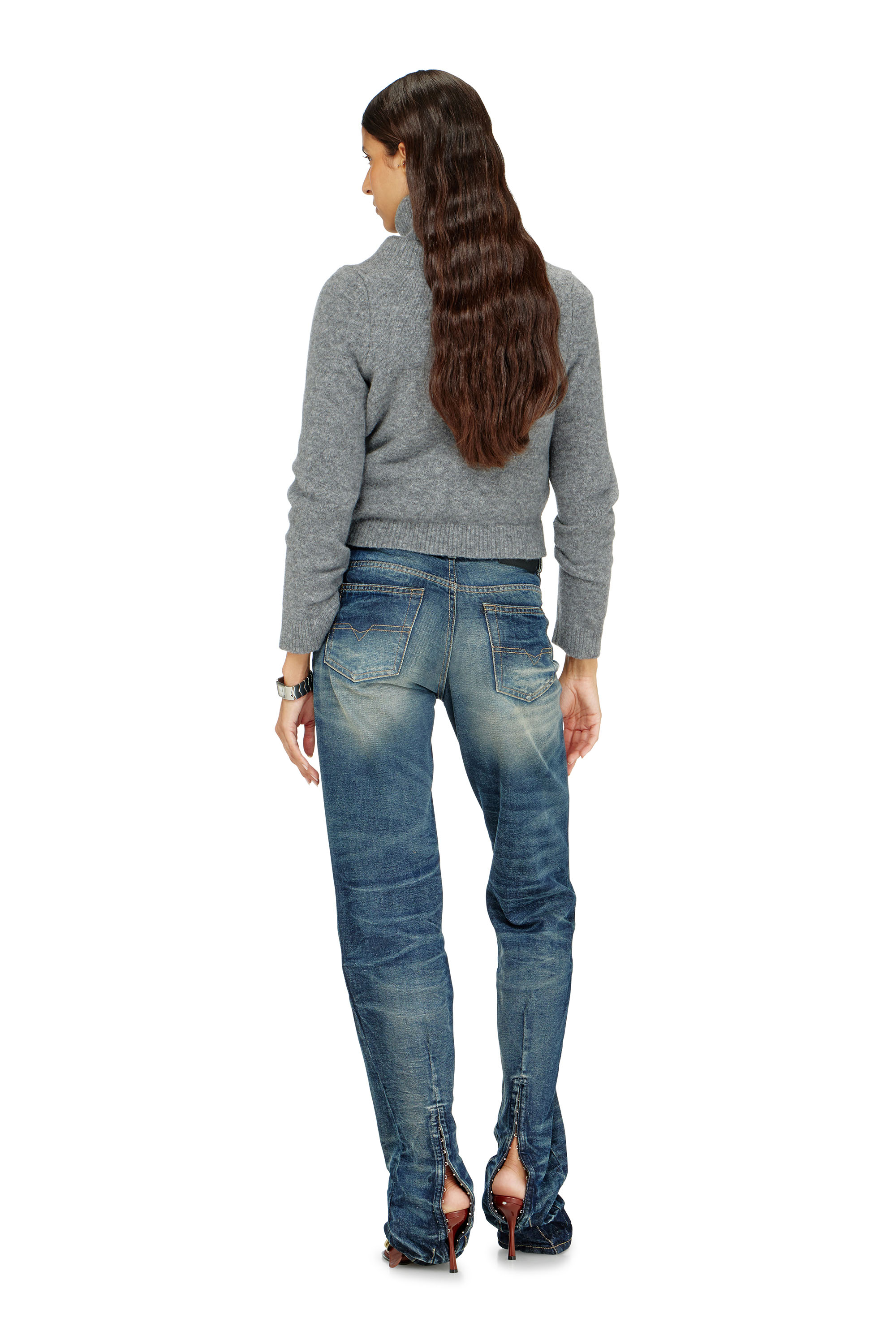 Diesel - Female's Regular Jeans D-Heel 0DBFC, Medium Blue - 3