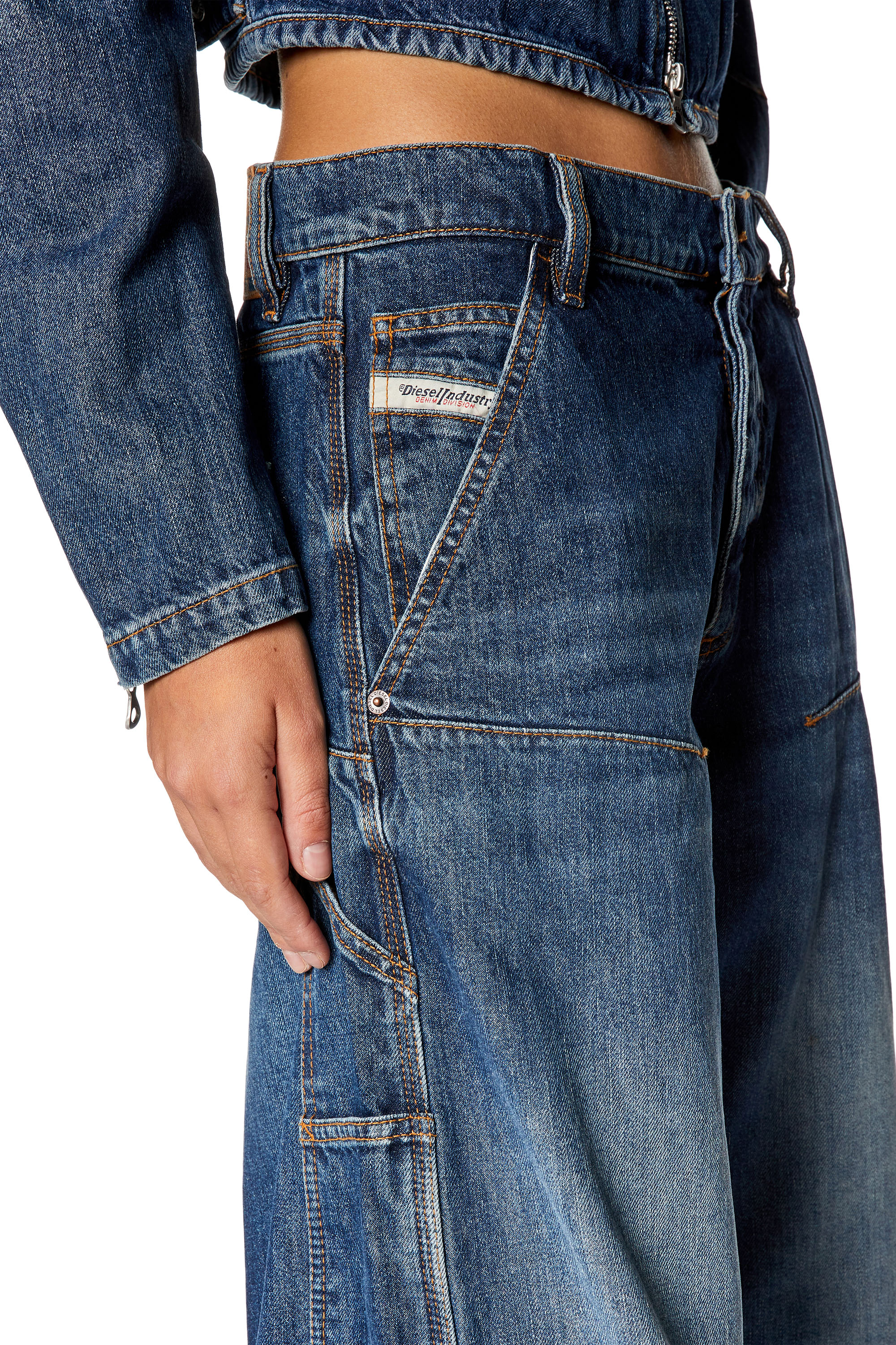 Diesel - Straight Jeans 1996 D-Sire 0HJAW Mujer, Azul Oscuro - 4