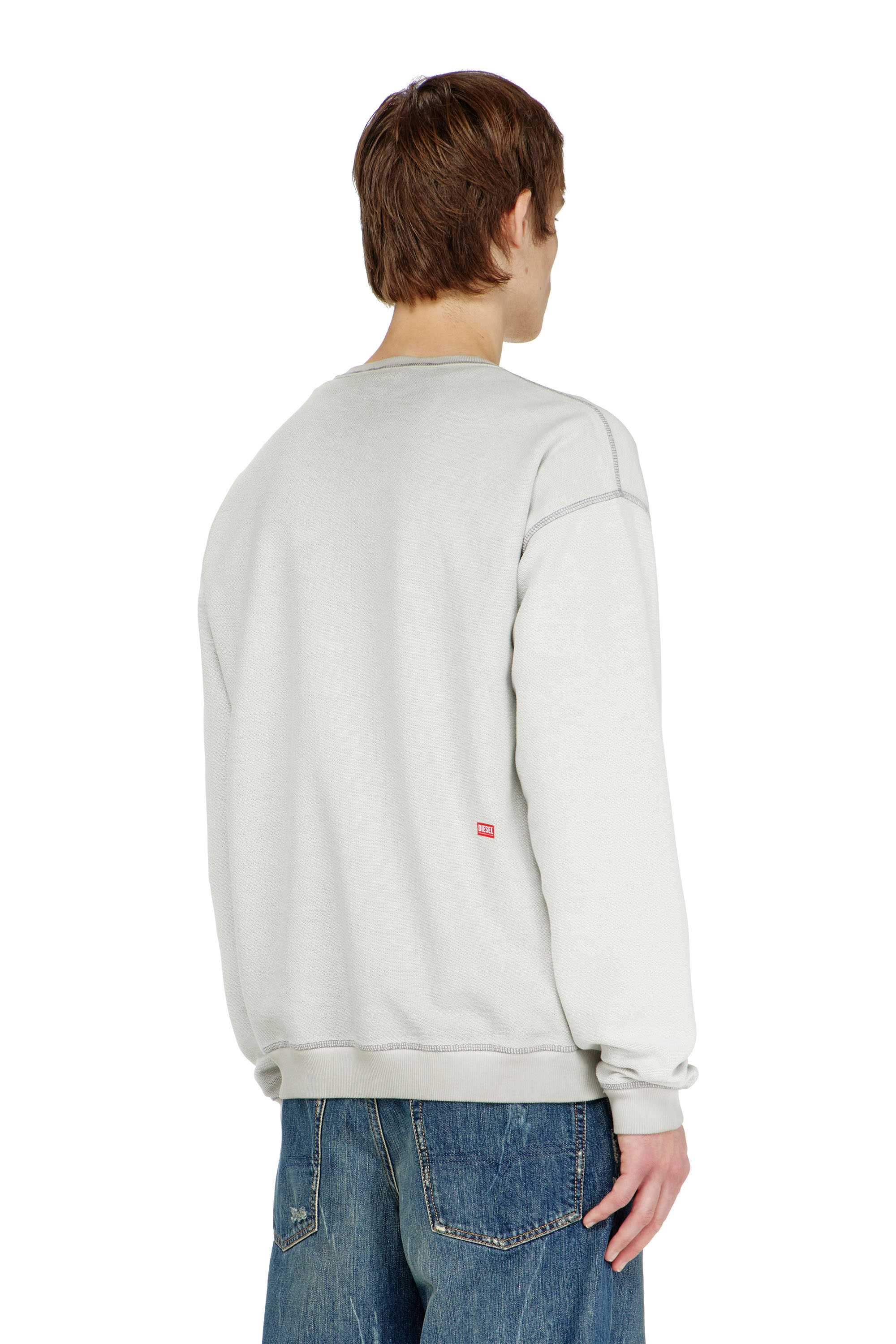 Diesel - S-ARON-RAW, Sudadera con estampado devor&eacute; Hombre in ToBeDefined - 4