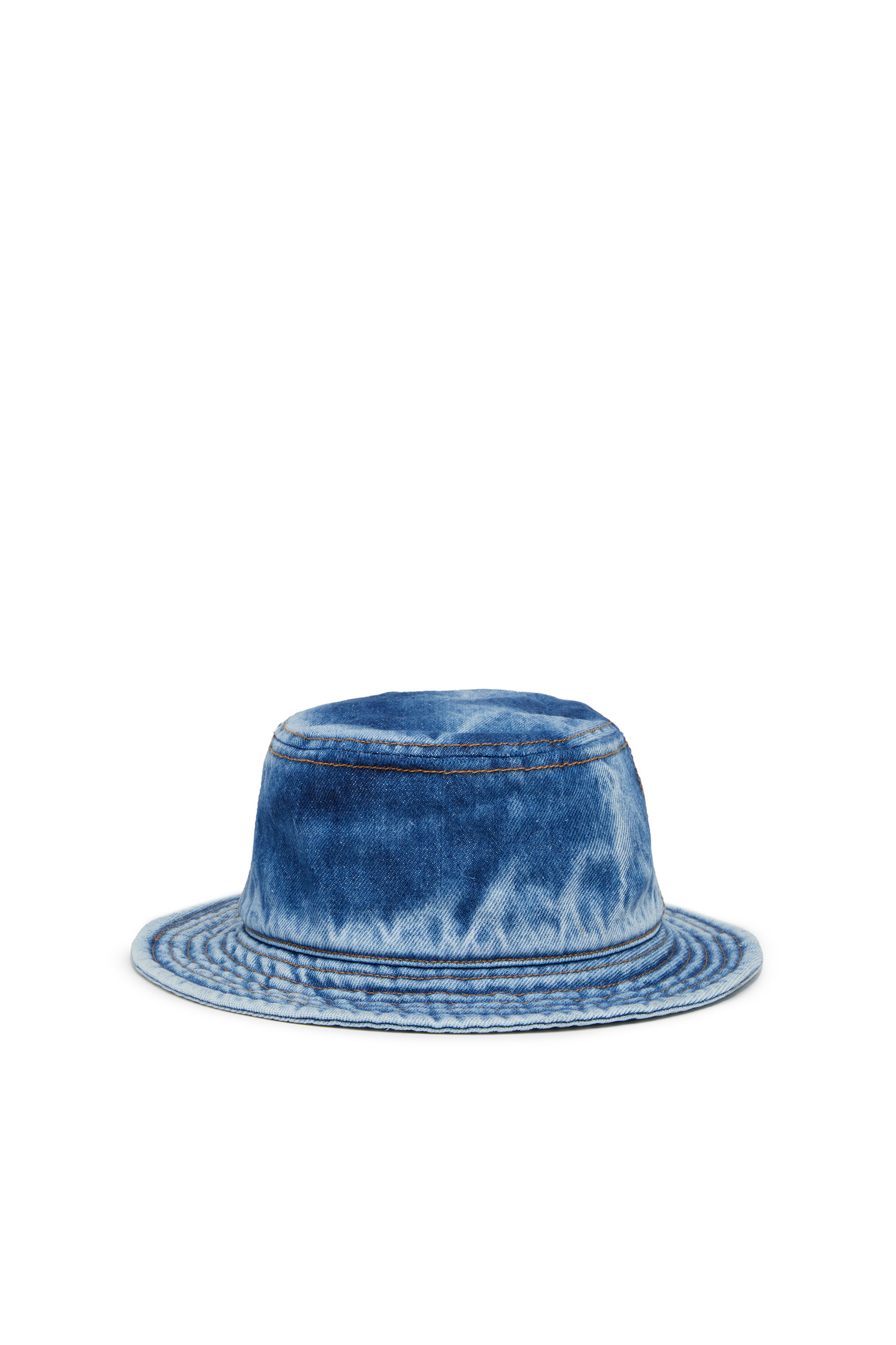 Diesel - C-LIB-FISHER, Man's Bucket hat in washed denim in Blue - 2