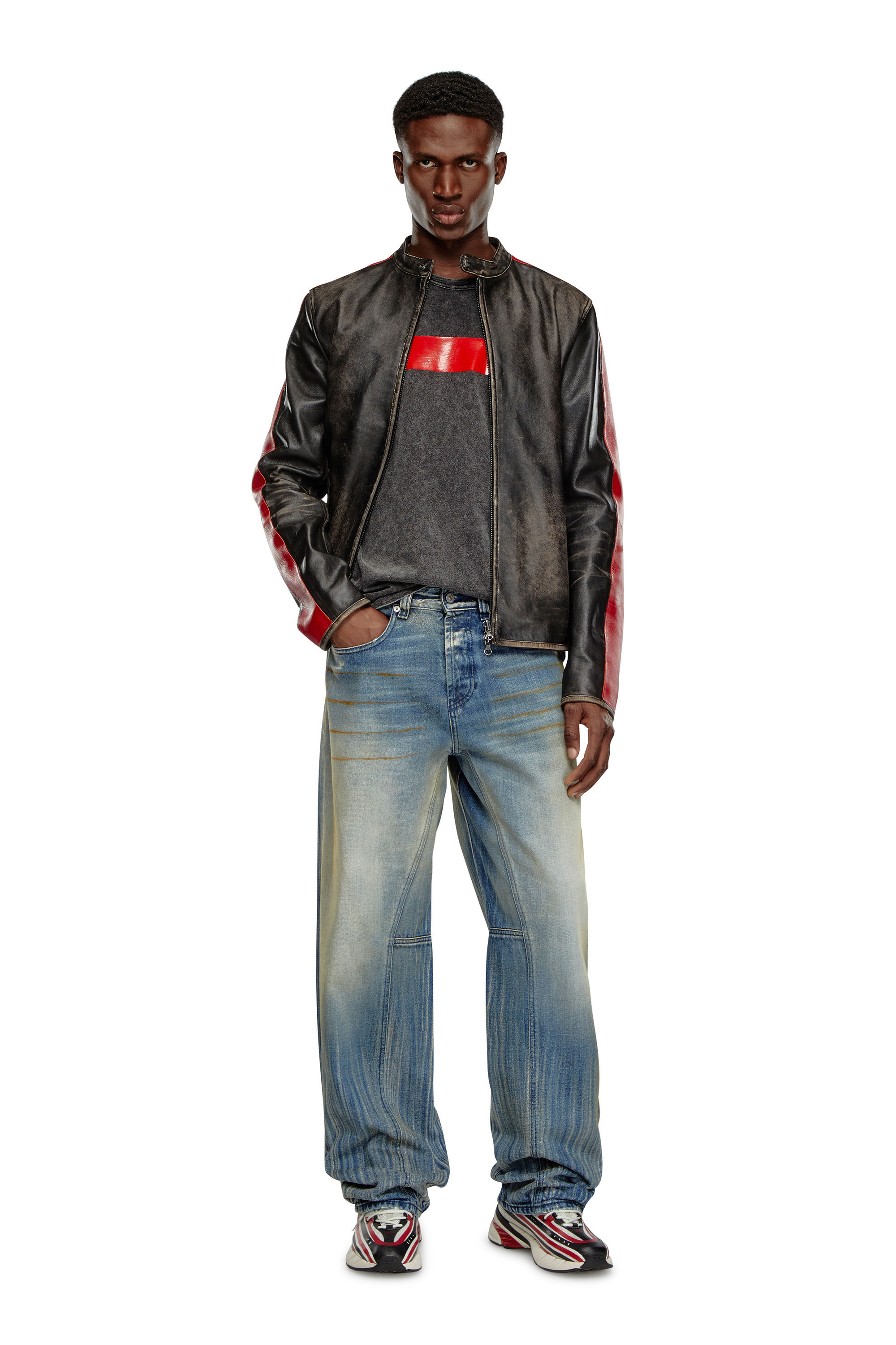 Diesel - Male's Relaxed Jeans 2001 D-Macro 09I97, Medium Blue - 2