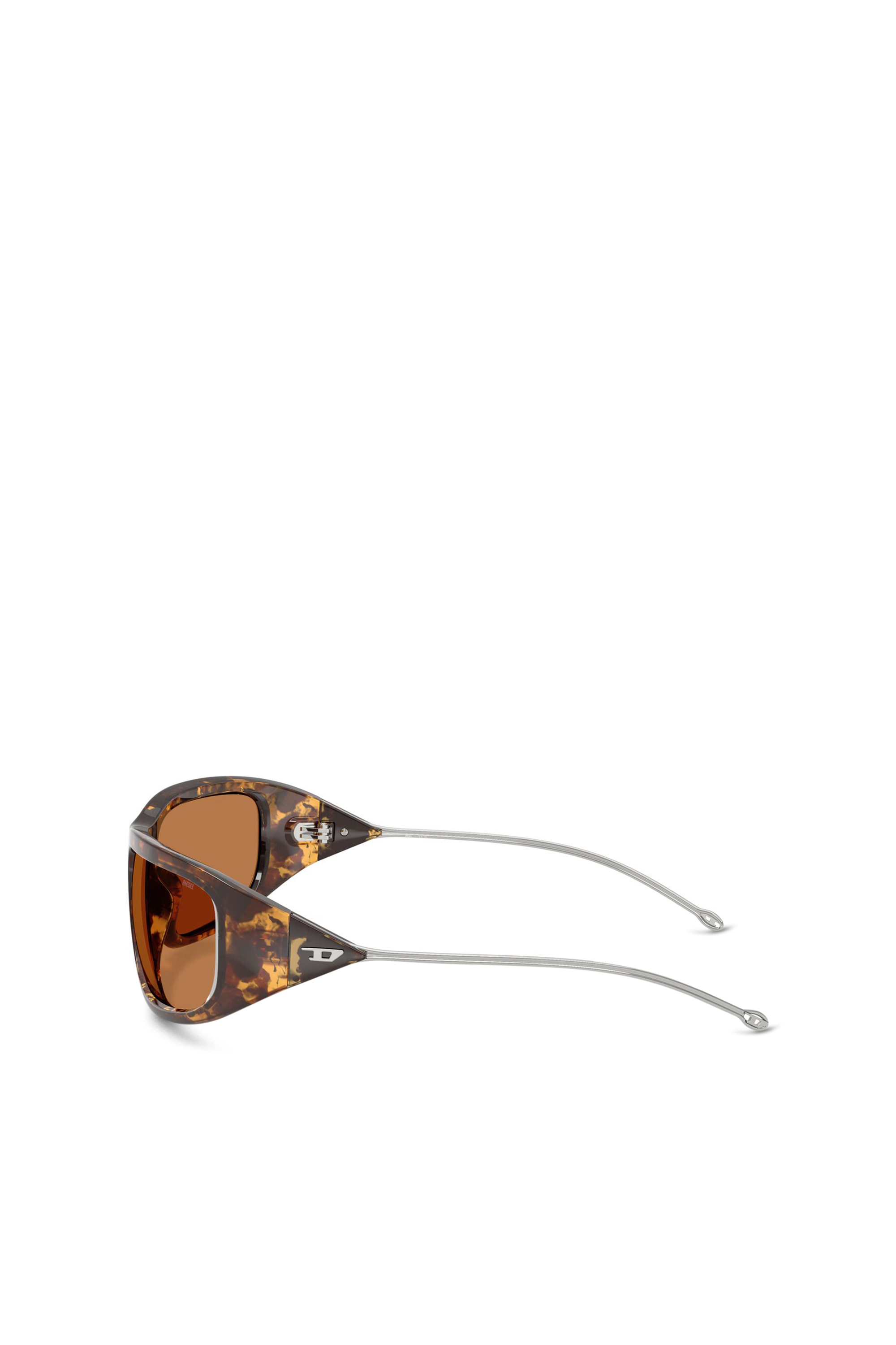 Diesel - 0DL3001 SIZE 61, Unisex's Wraparound style sunglasses in Brown - 2