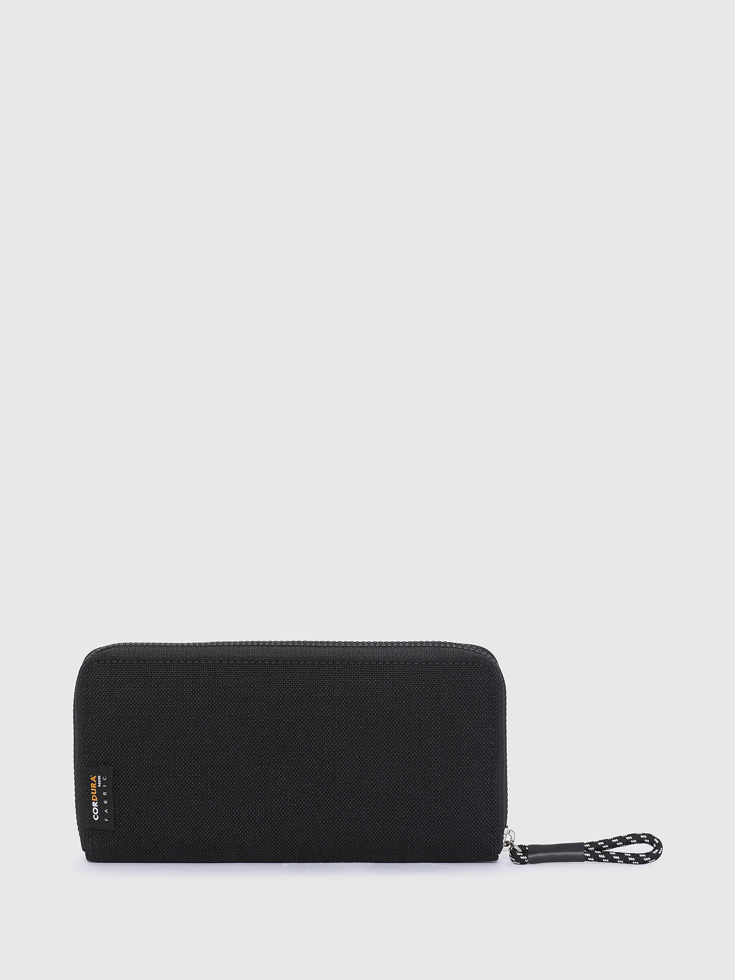 Diesel - 24 ZIP, Man's Zip-around wallet in Cordura fabric in Black - 2