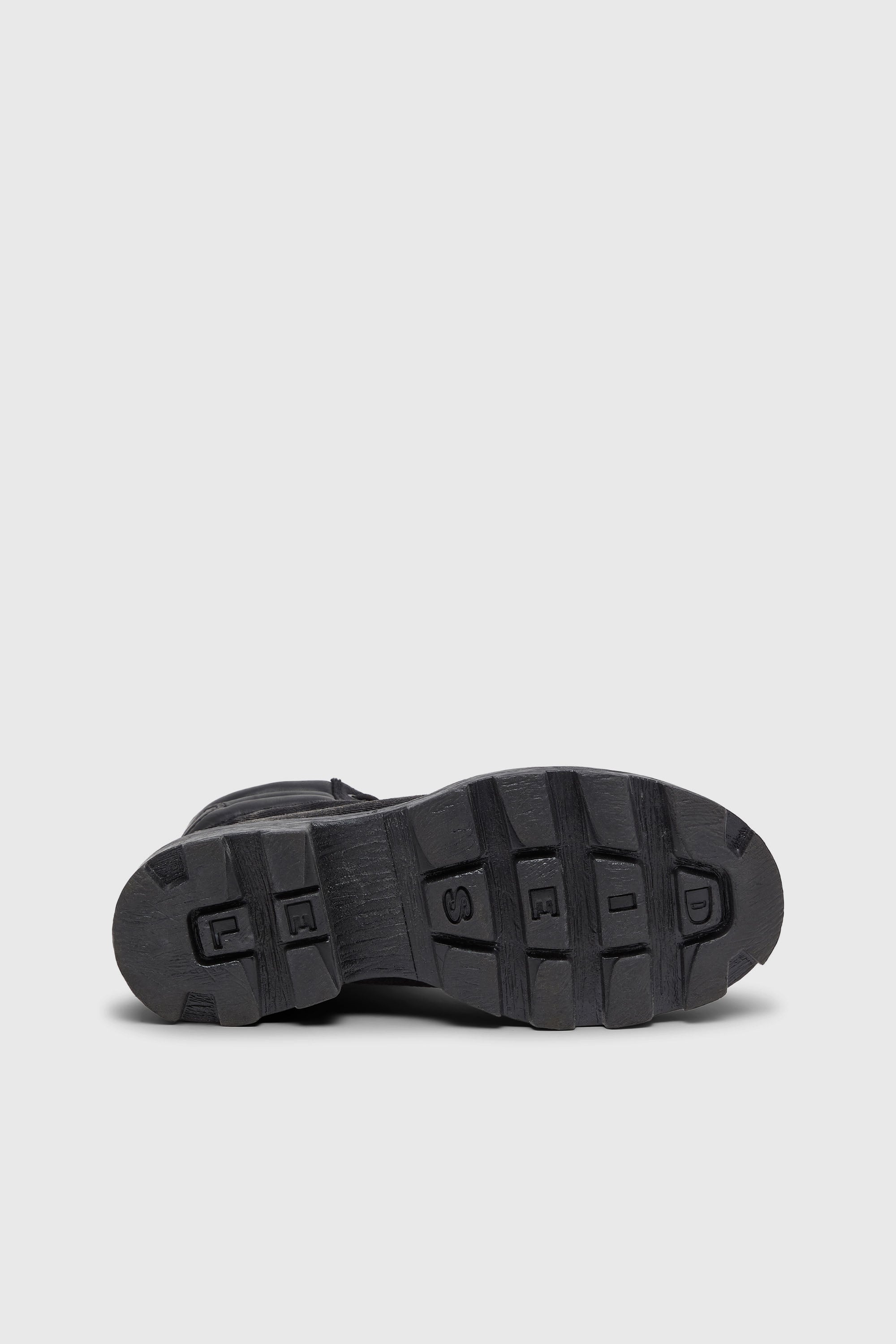 Diesel - D-HAMMER LACE UP, Male's D-Hammer-Combat boots in denim and leather in Black - 5