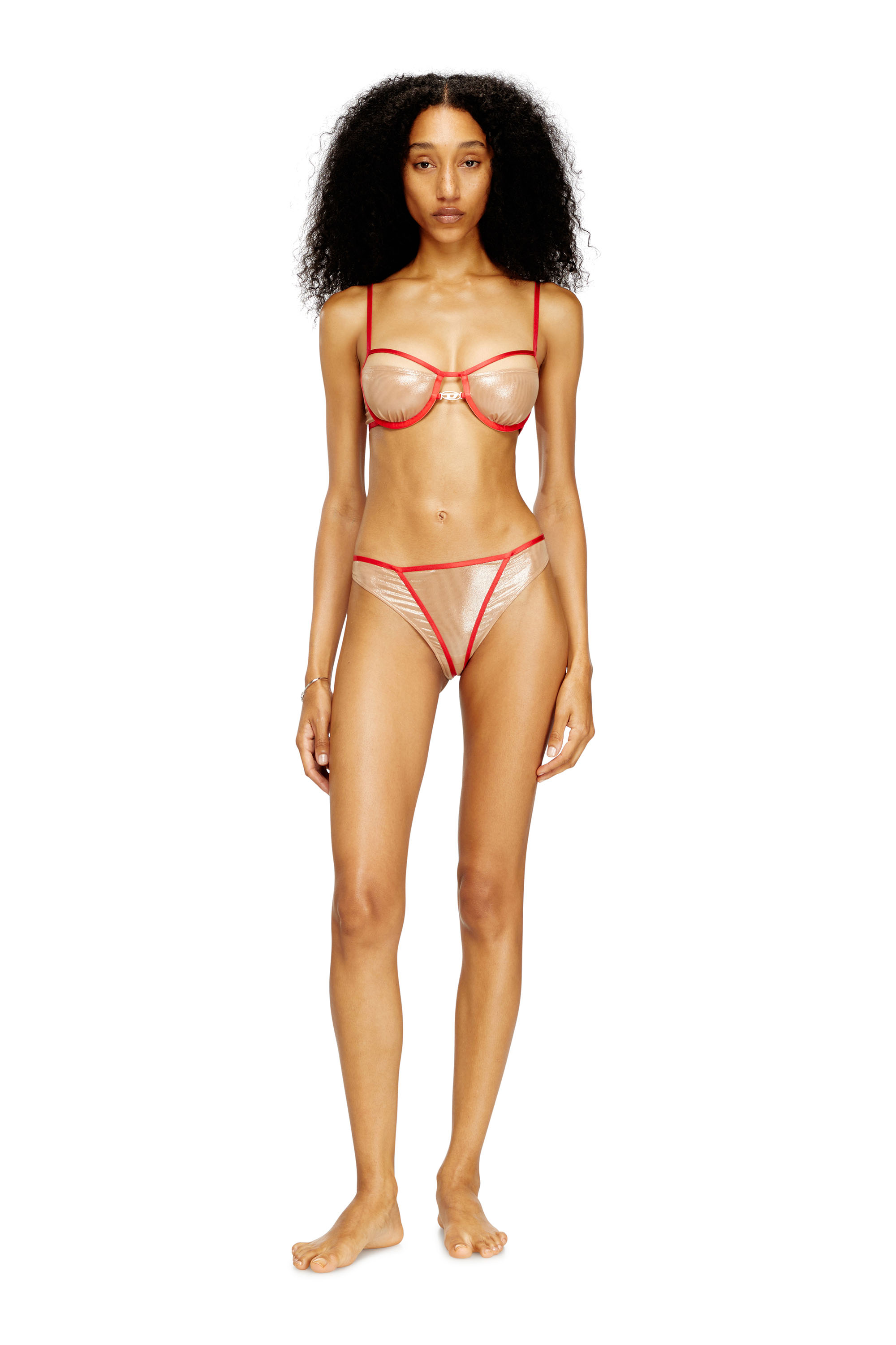 Diesel - JANIE-GFT, Woman's Brazilian briefs with contrasting trims in null - 1