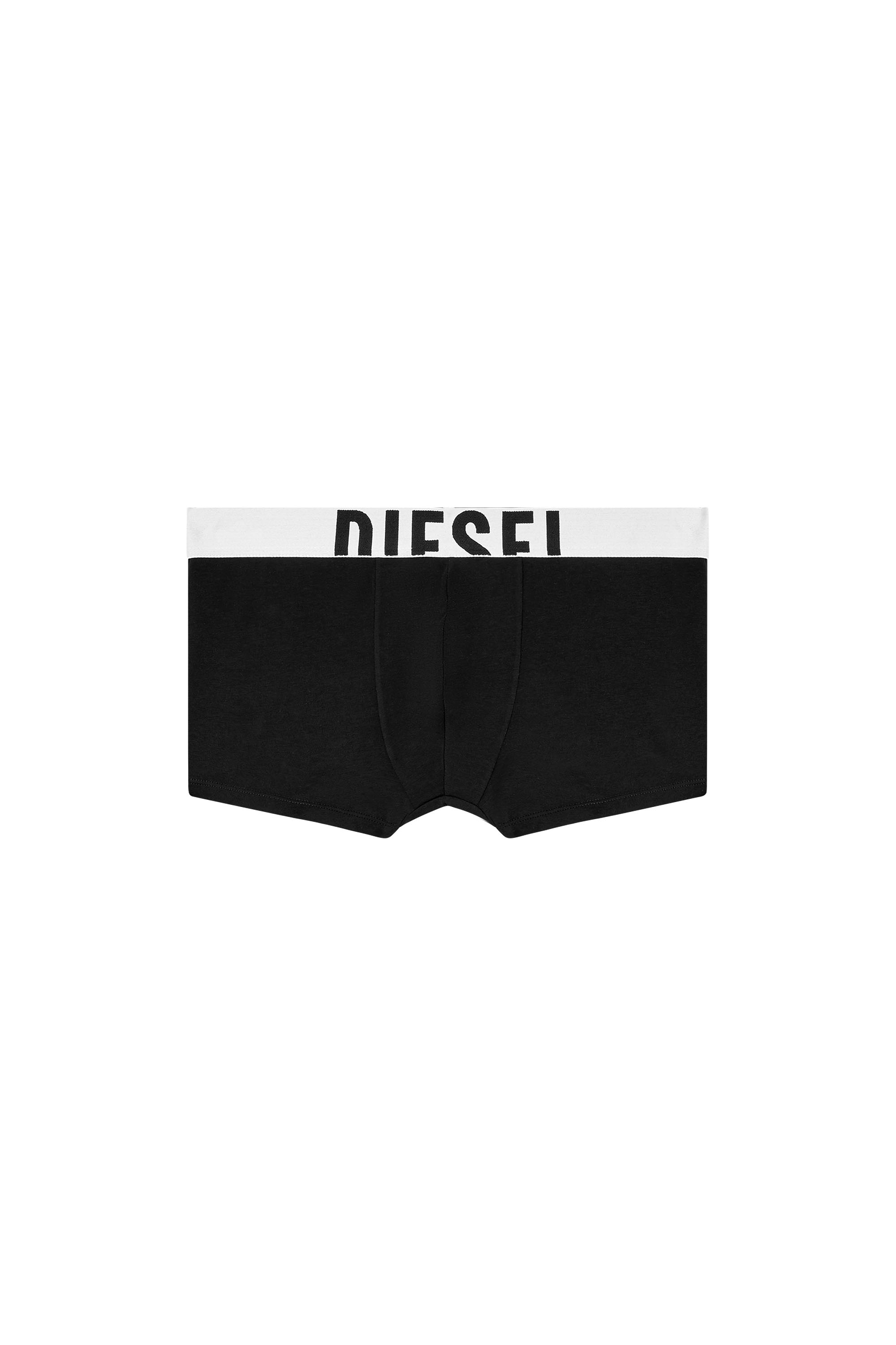 Diesel - DAMIEN-D-POP-40, Man's Boxer briefs with acid rain print in Black/White - 4