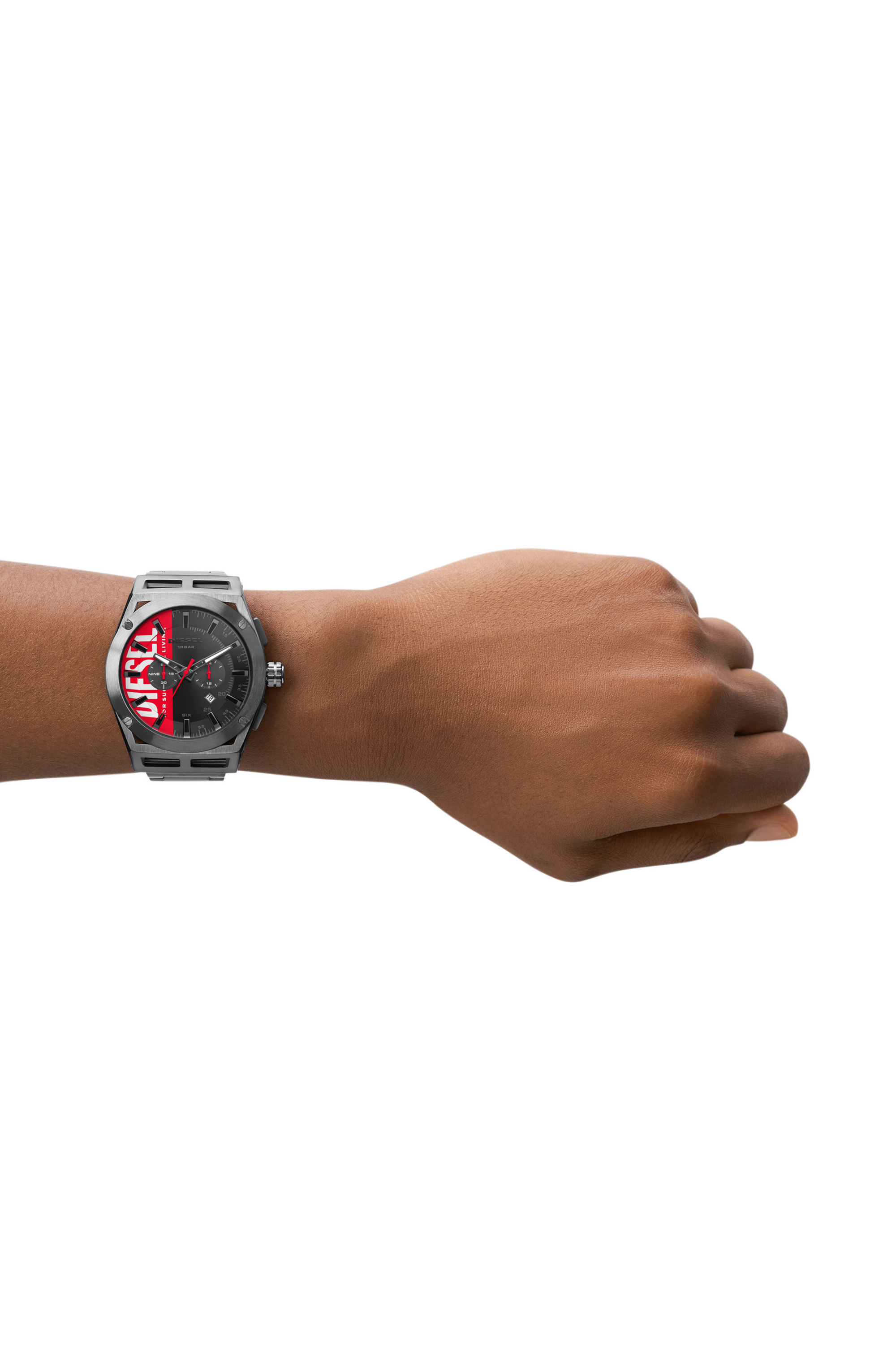 Diesel - DZ4598, Male's Timeframe hronograph gunmetal-tone stainless steel watch in Dark Grey - 4