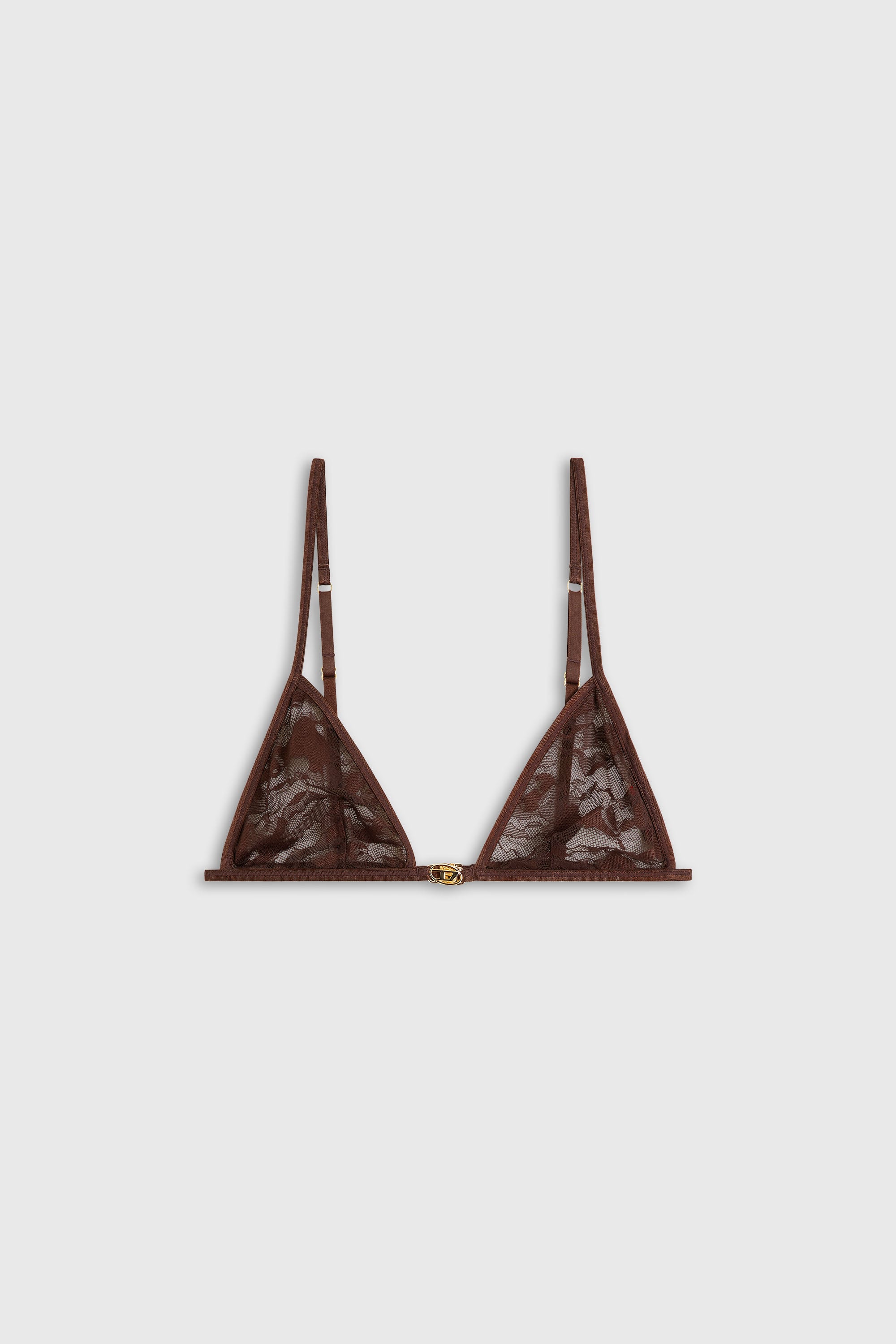 Diesel - TOSCA-UTLT, Woman's Triangle bra in camo lace in Dark Brown - 4