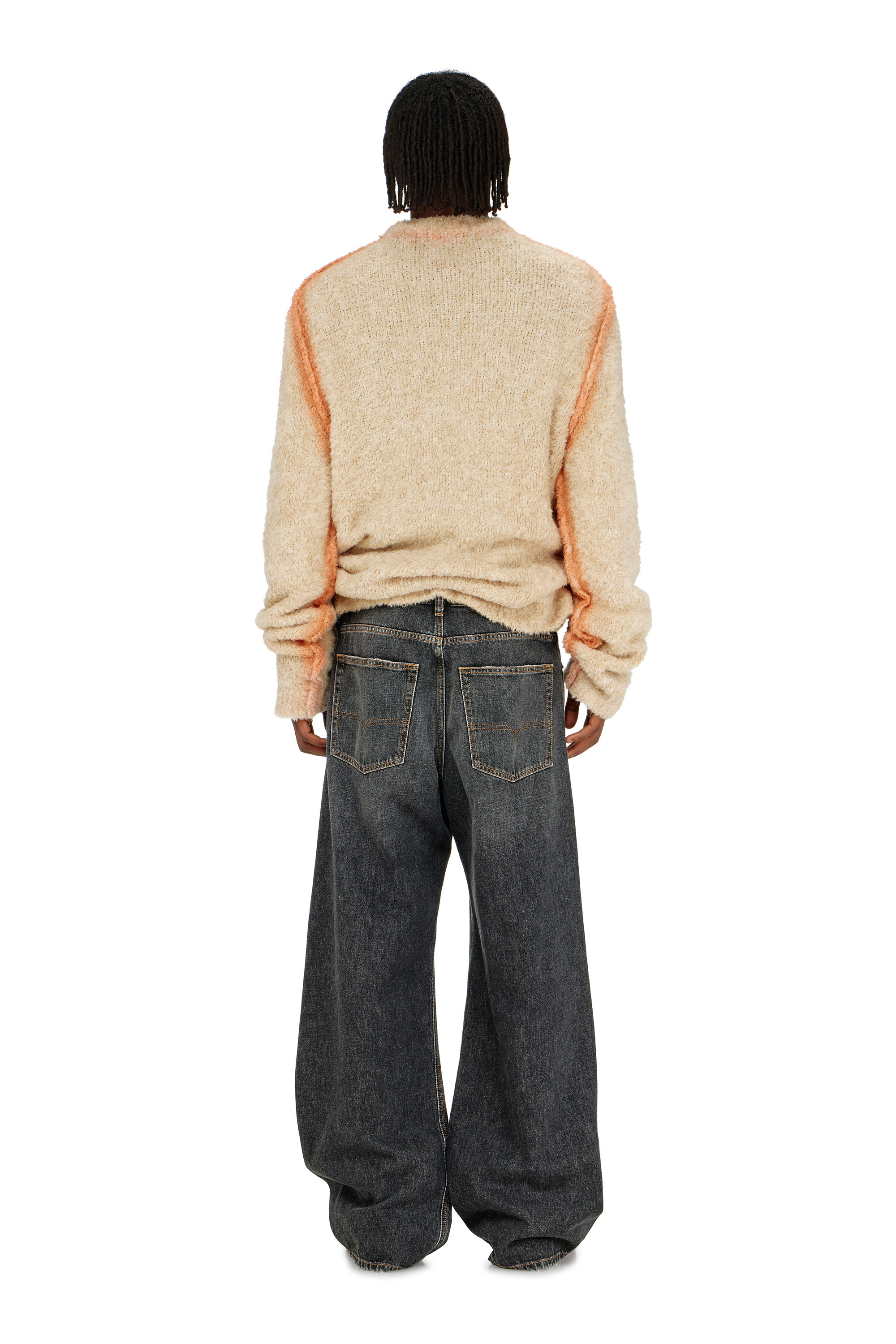 Diesel - Relaxed Jeans D-Rise 007DN Hombre, Negro/Gris oscuro - 3