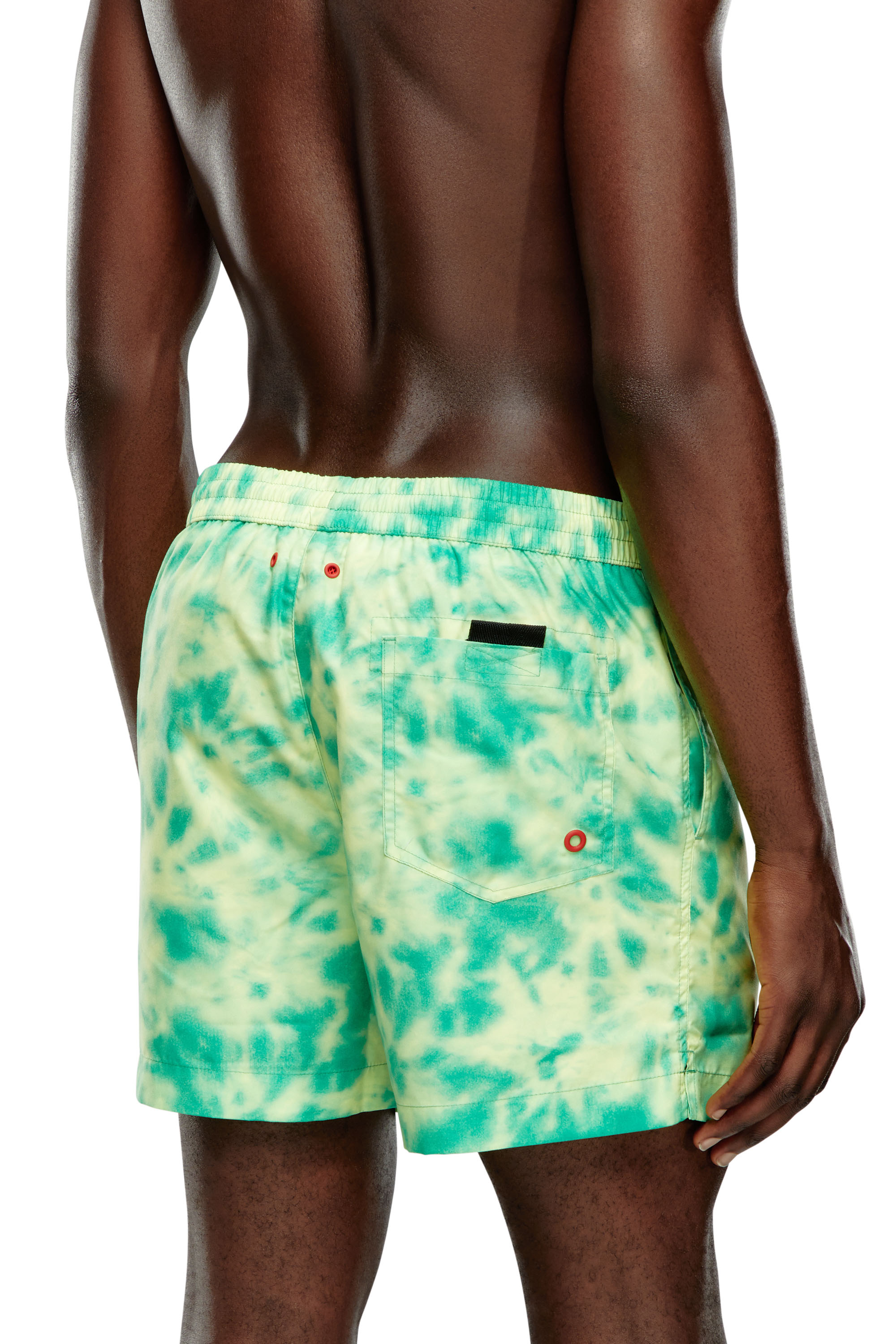 パンツ NEAT Top-Dyeing Linen Canvas Swim Shorts Men's Mid-length swim shorts with tie-dye print | Multicolor