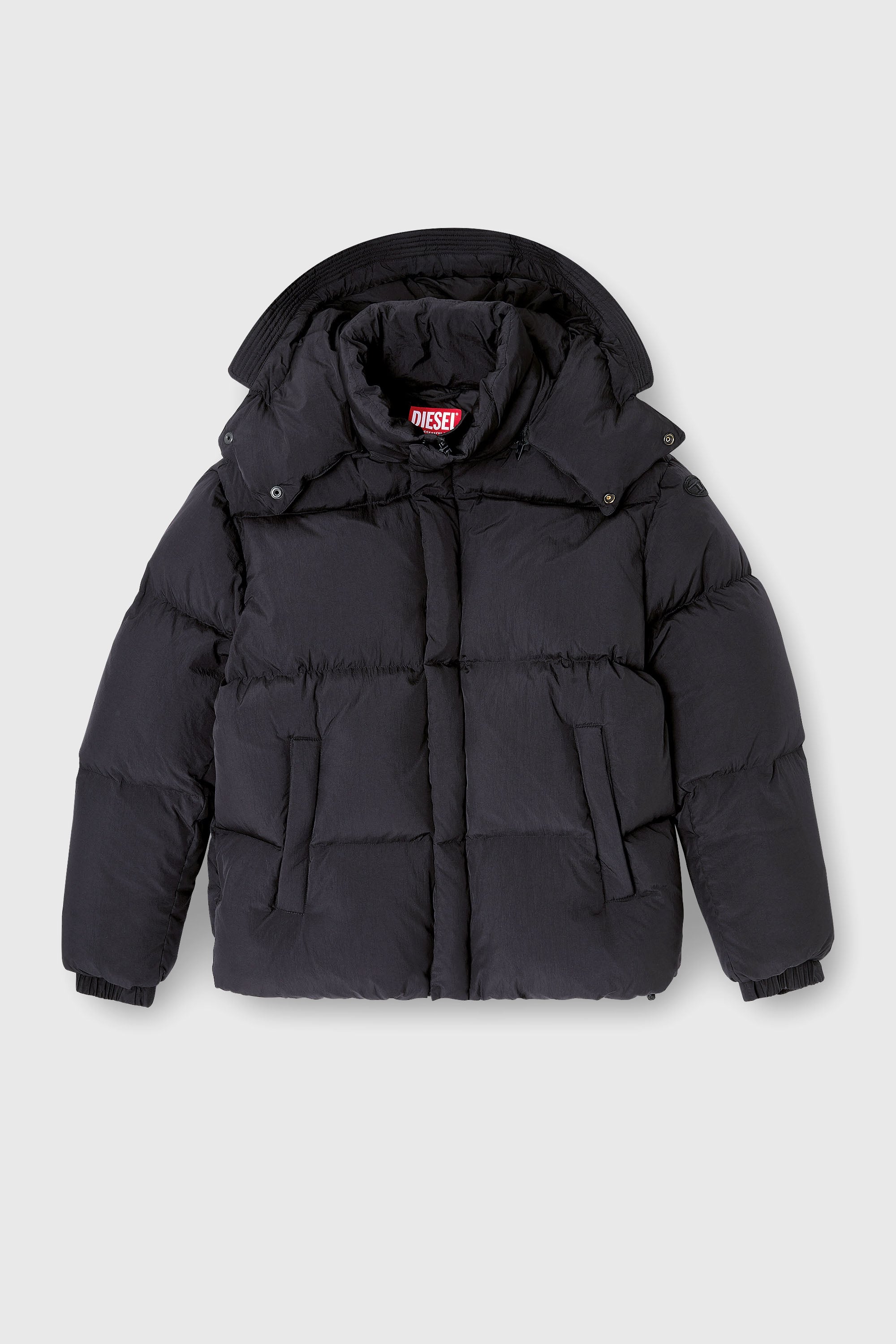 Diesel - W-ROLFYS-WRD, Veste matelass&eacute;e en Taslan ViralOff&reg; Homme in Gris - 2