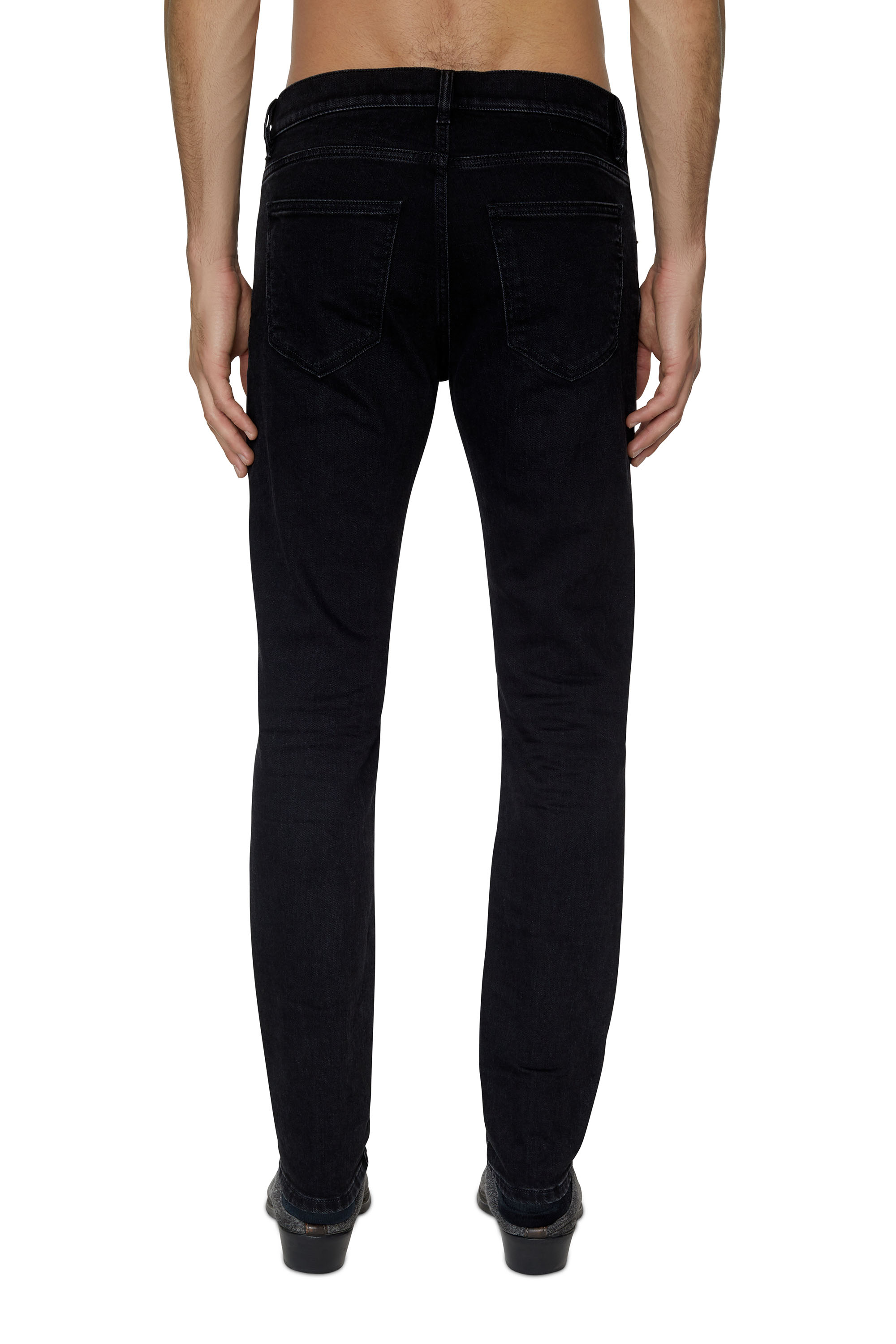 Diesel - Slim Jeans 2019 D-Strukt 09D48 Hombre, Negro/Gris oscuro - 2