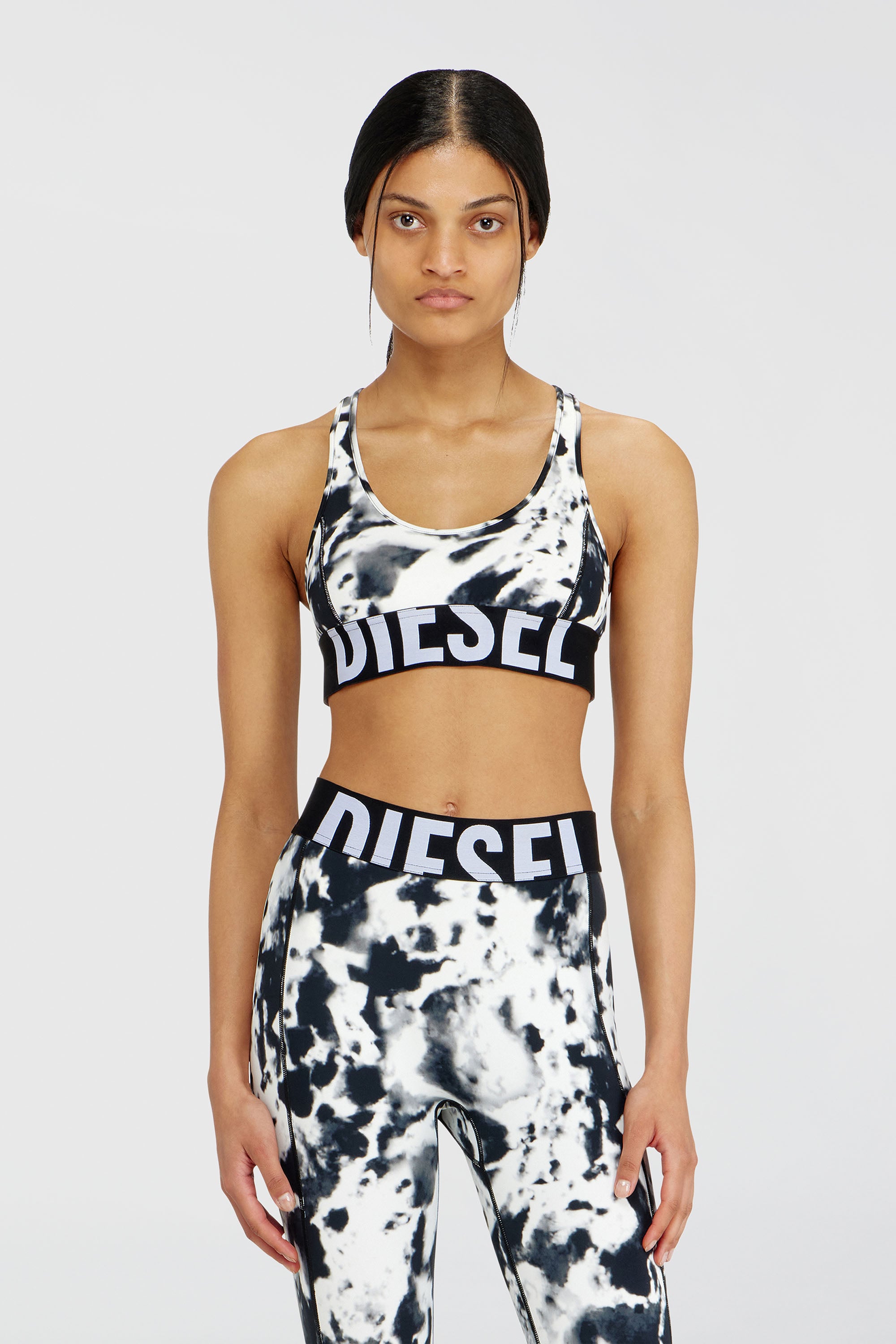 Diesel - ALLISON-D-POP, Sujetador deportivo de microfibra estampada Mujer in Multicolor - 2