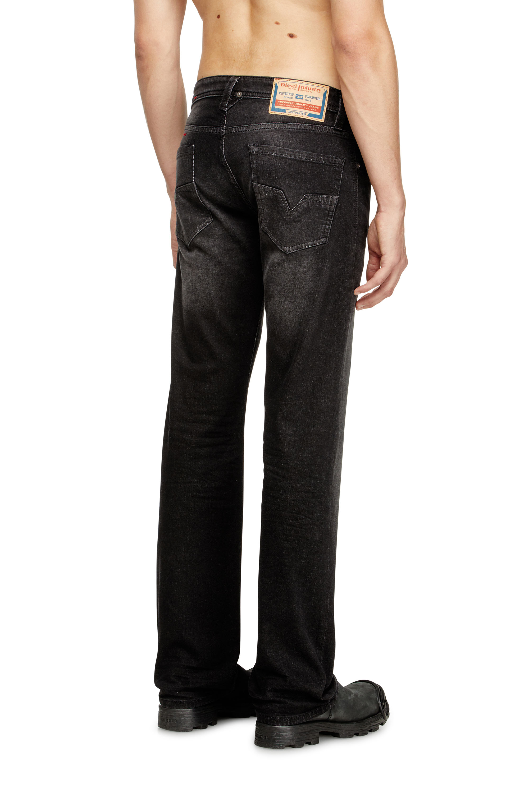Diesel - Man's Regular Jeans 1985 Larkee 0DBDT, Black/Dark grey - 4