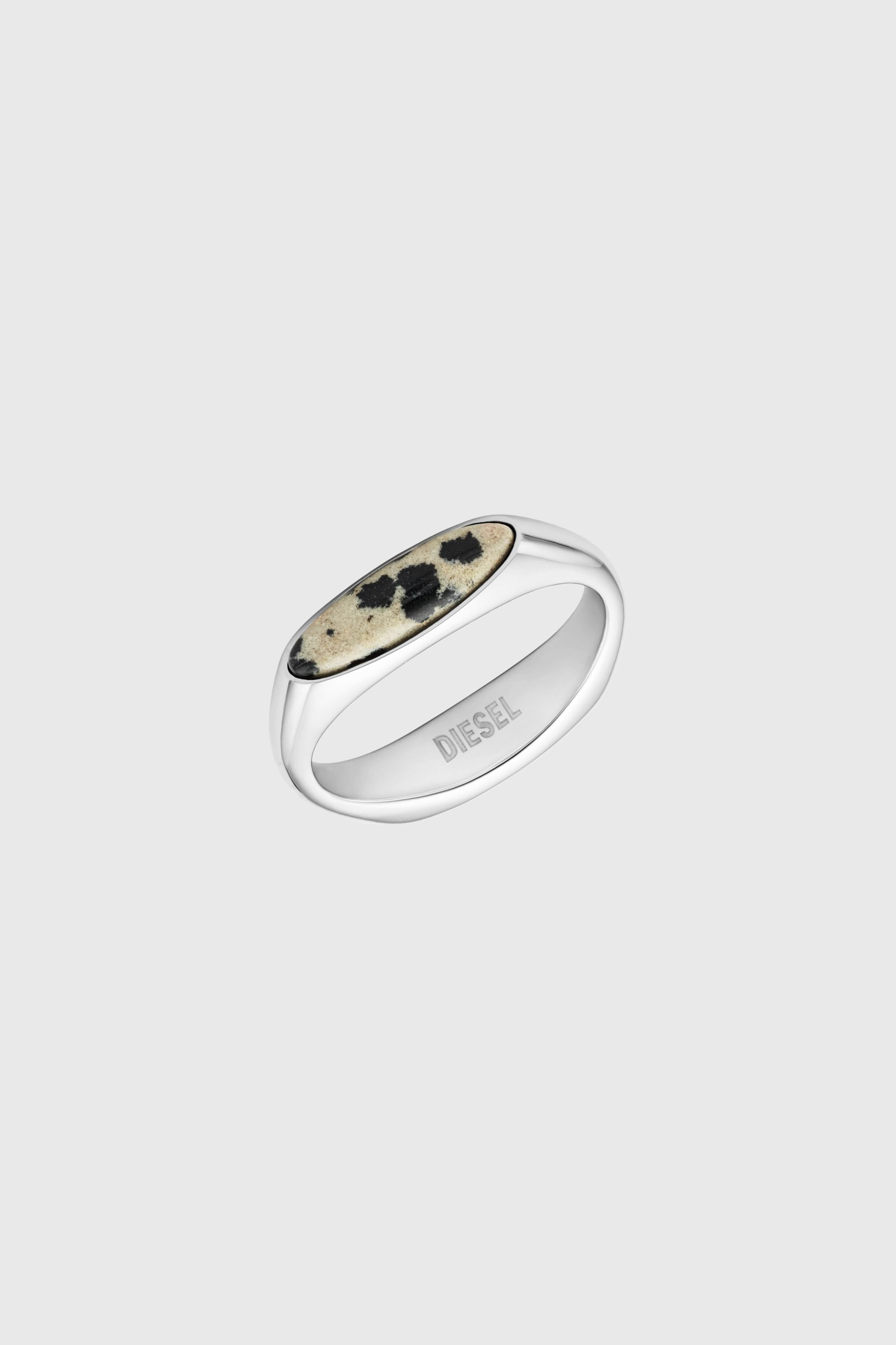 Diesel - DX167940 JEWELLERY, Anillo sello de acero inoxidable Unisex in Plateado - 2