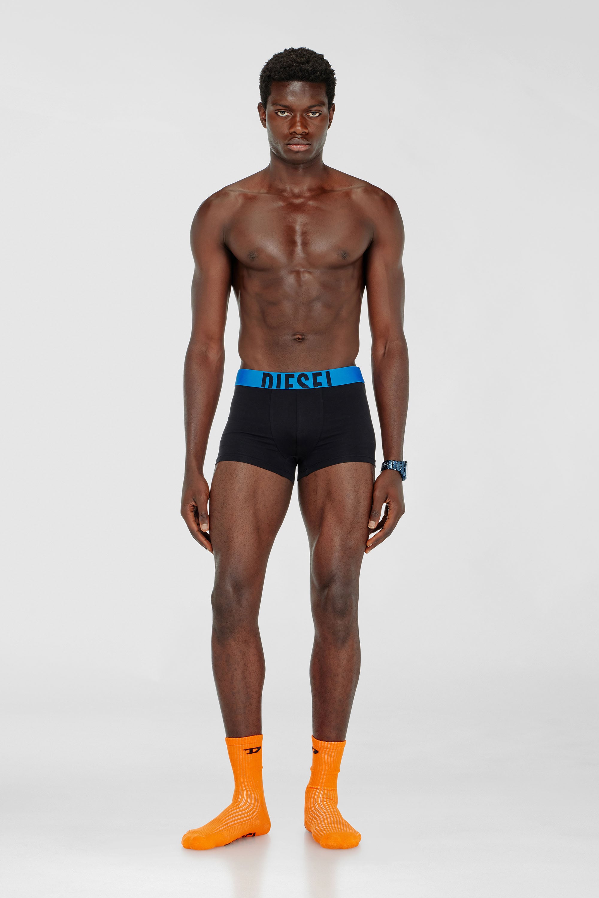 Diesel - DAMIEN-D-POP-3PACK-40, Male's Three-pack boxer briefs in stretch cotton in Black - 2