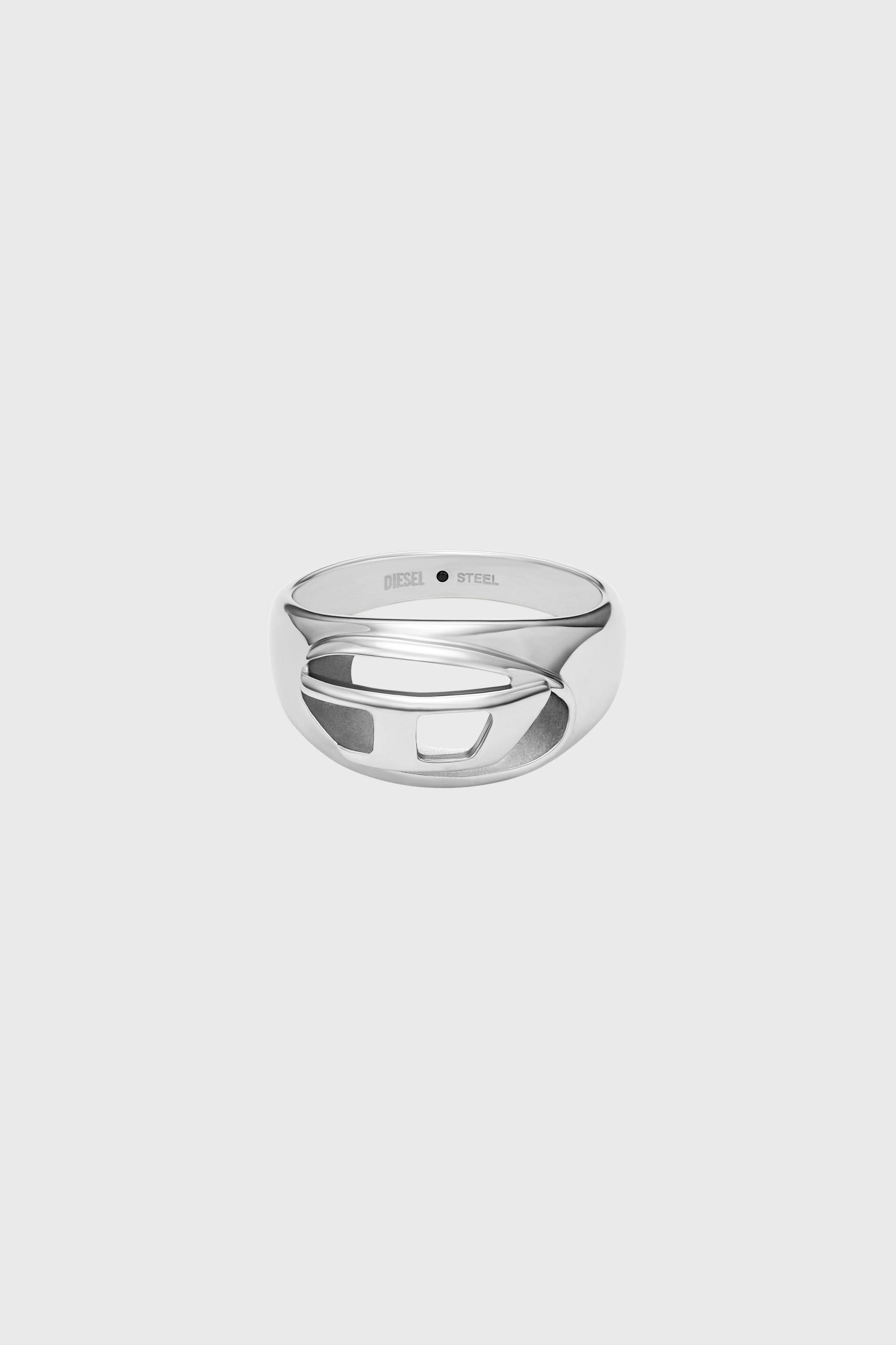 Diesel - DX1715040, Unisex's Stainless Steel Band Ring in Silver - 2