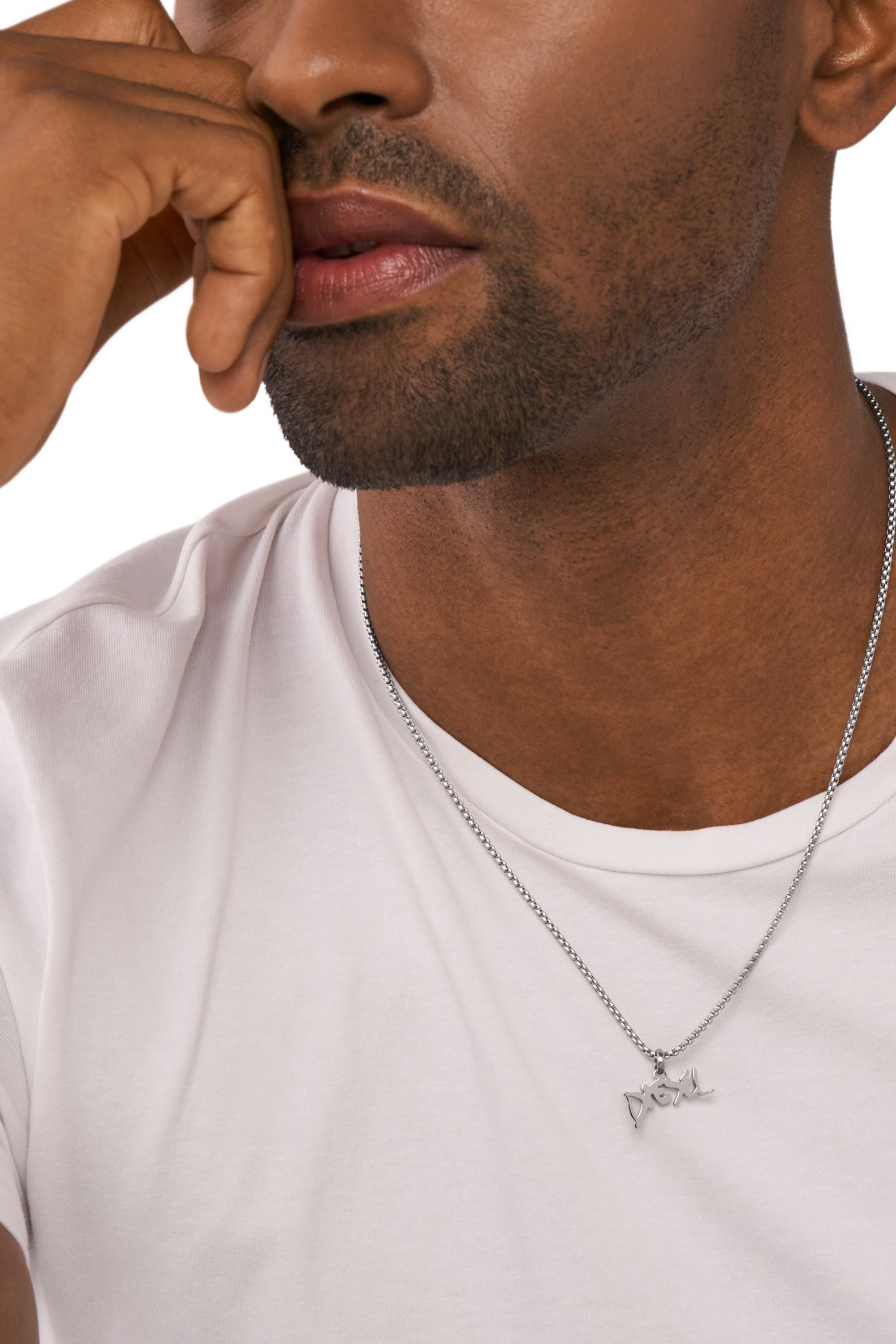 Diesel - DX1468040, Unisex's Stainless steel pendant necklace in Silver - 3