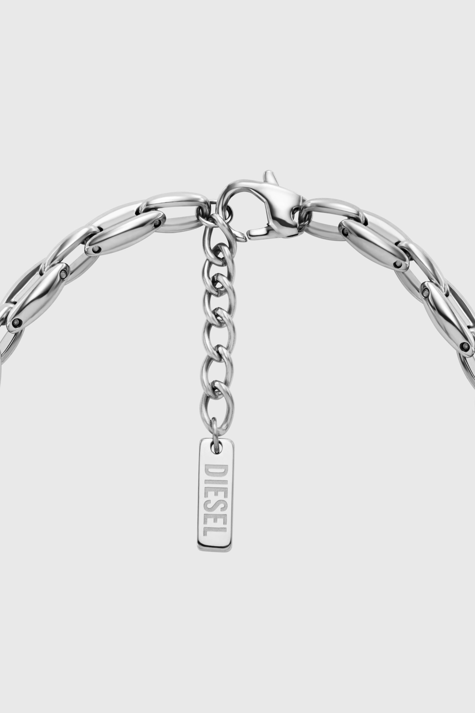 Diesel - DX1583040 JEWEL, Pulsera de cadena de acero inoxidable Unisex in Plateado - 2