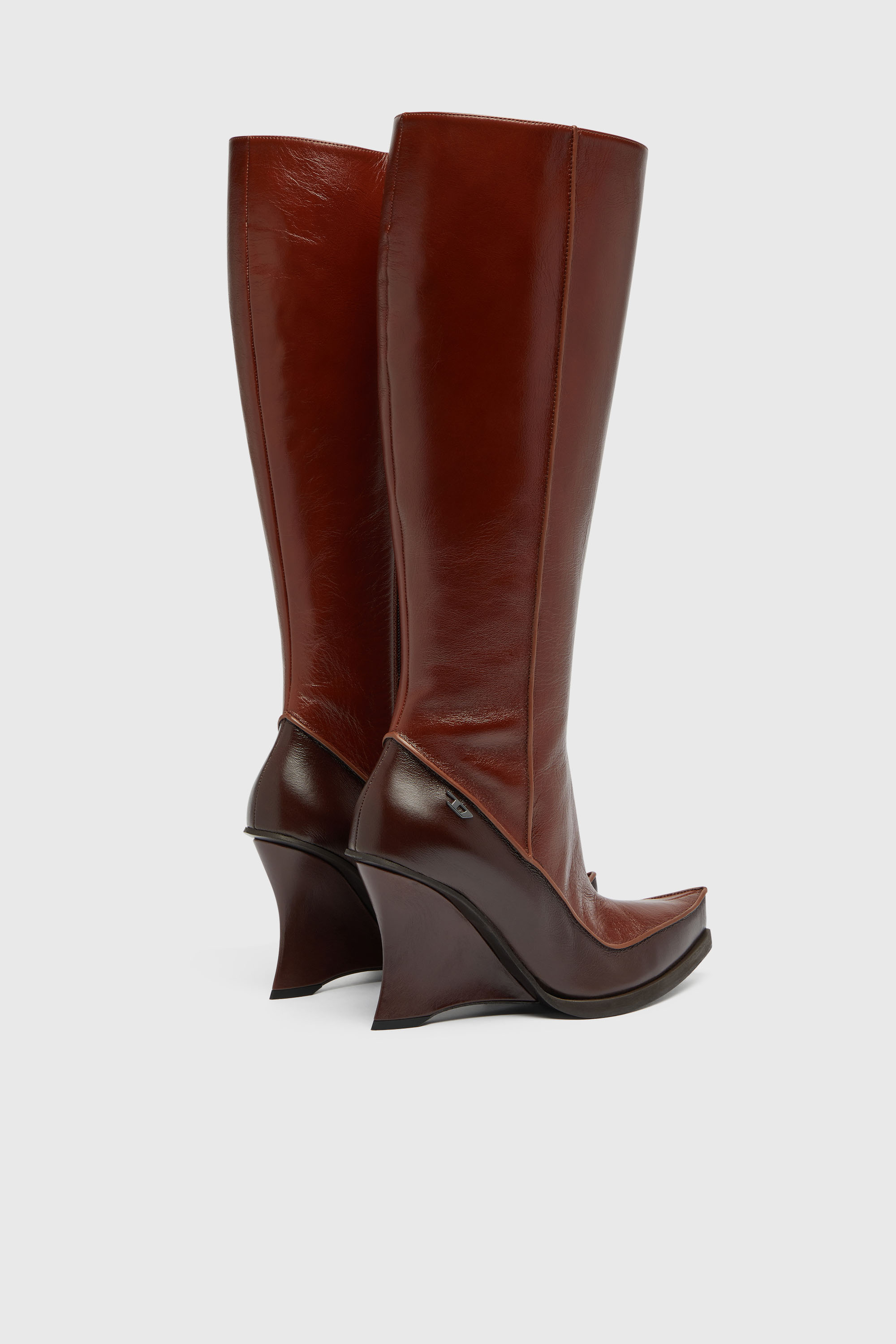 Diesel - D-LUCETTE-90-KB W, D-Lucette-Botas de cuero hasta la rodilla Mujer in ToBeDefined - 3