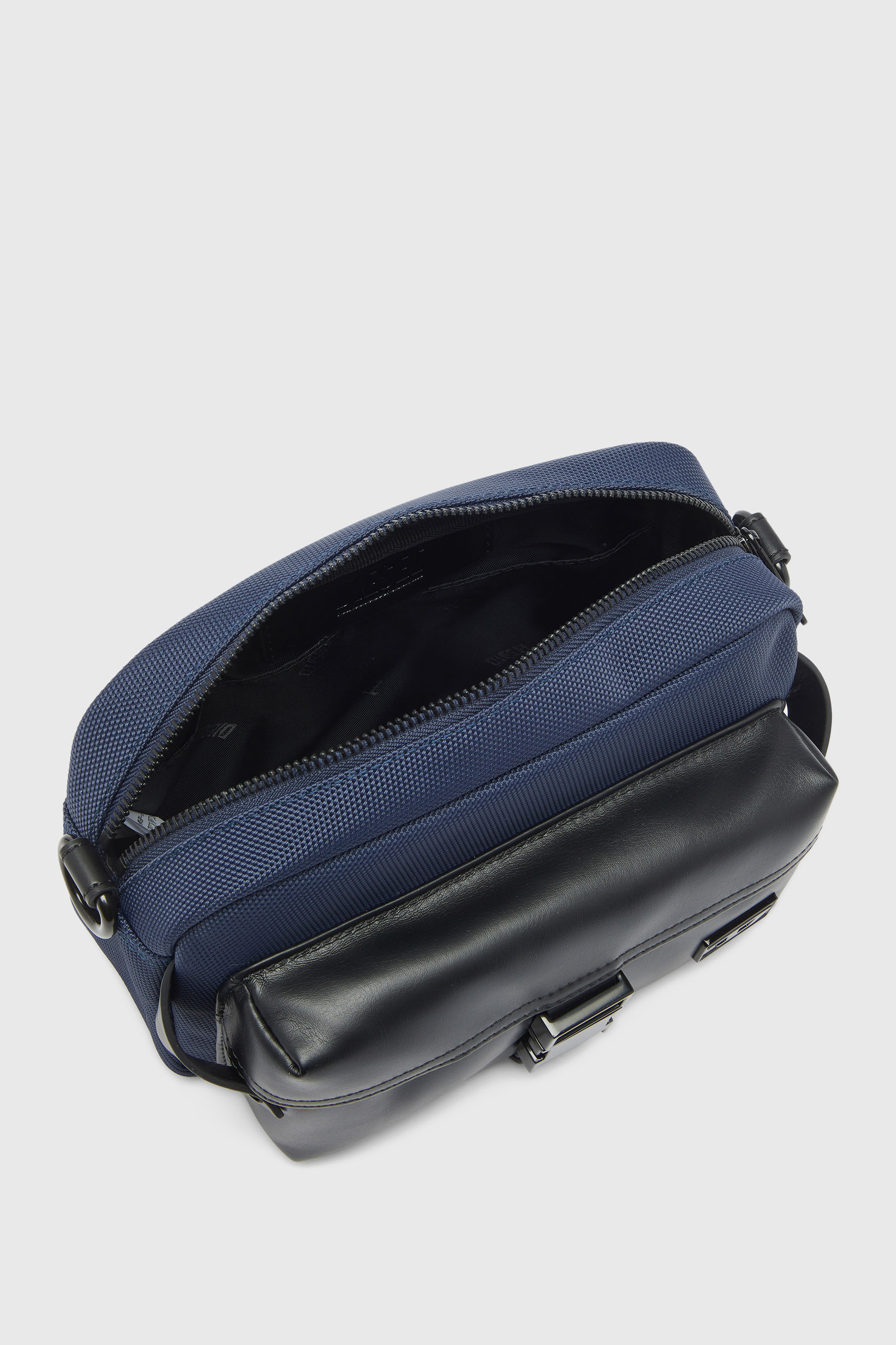 Diesel - MULTI-PKTS CAMERA BAG X, Unisex's Multi-Pkts - Crossbody bag in nylon with flap pocket in Blue - 3