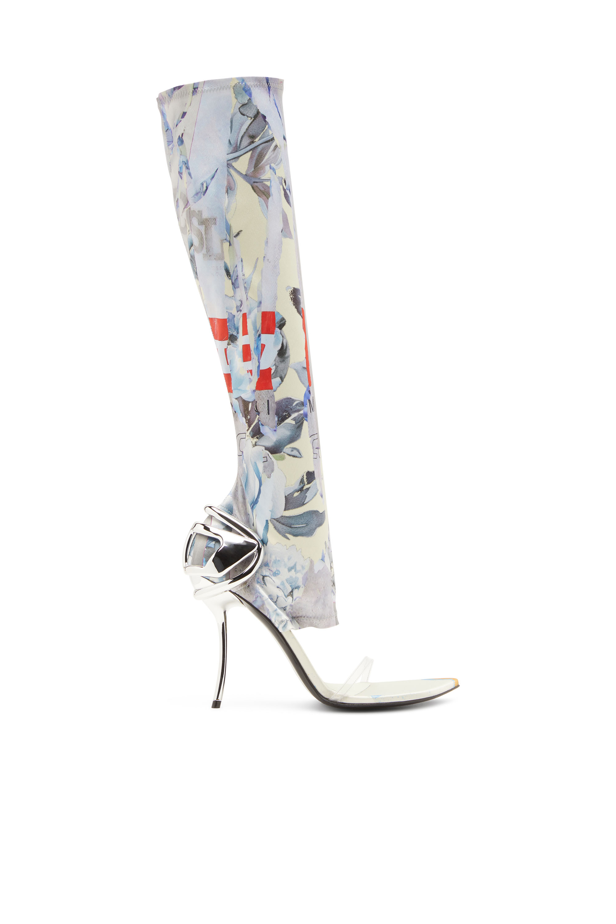 D-TEN&HALF SDL KB, Blanco/Azul marino Diesel - D-TEN&HALF SDL KB, D-Ten&Half-Sandalias híbridas con estampado gráfico Mujer in Multicolor - 1