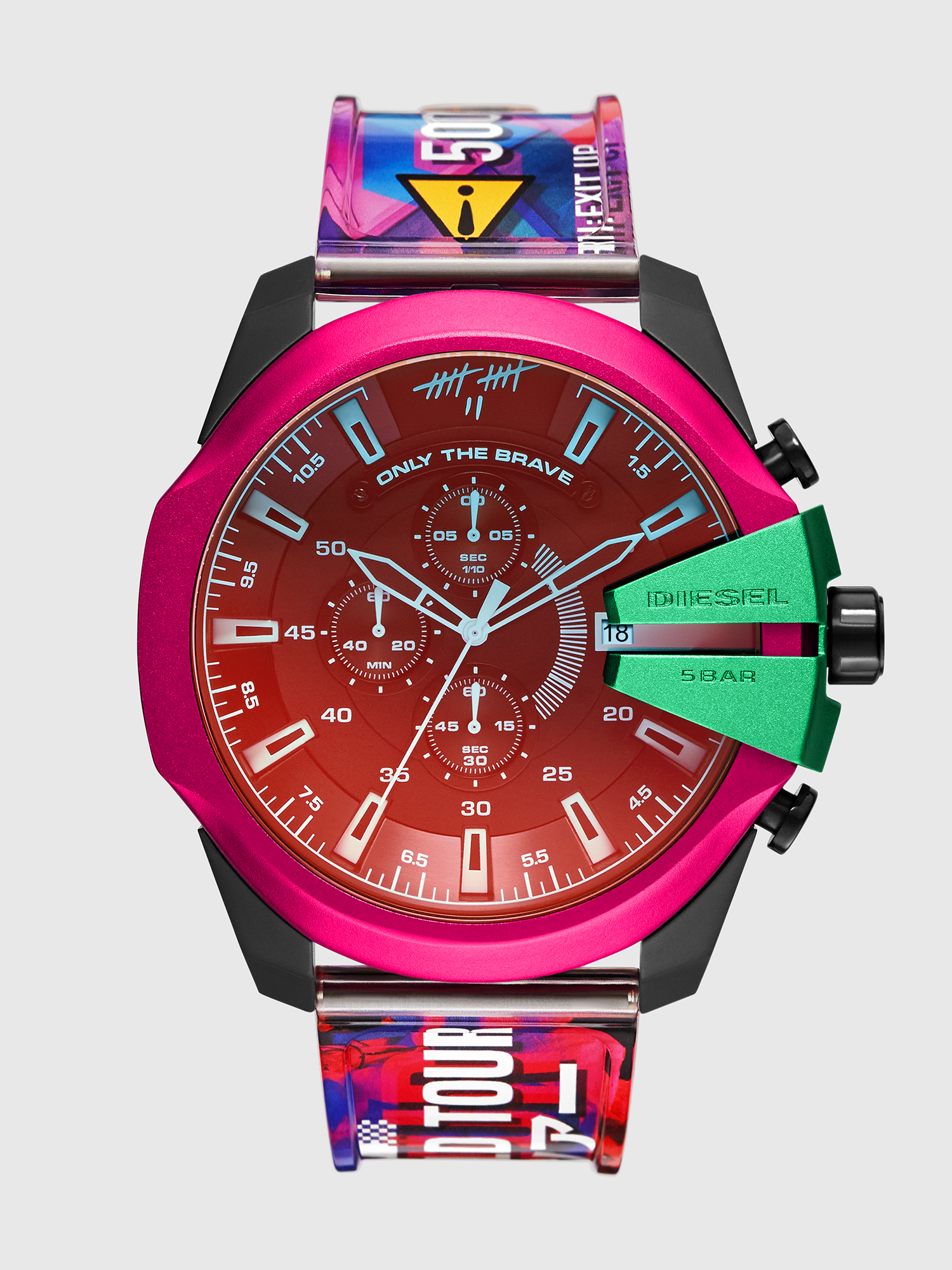 Diesel - DZ4540, Man's Mega Chief multi-colored watch Mad Dog Jones in Multicolor - 1