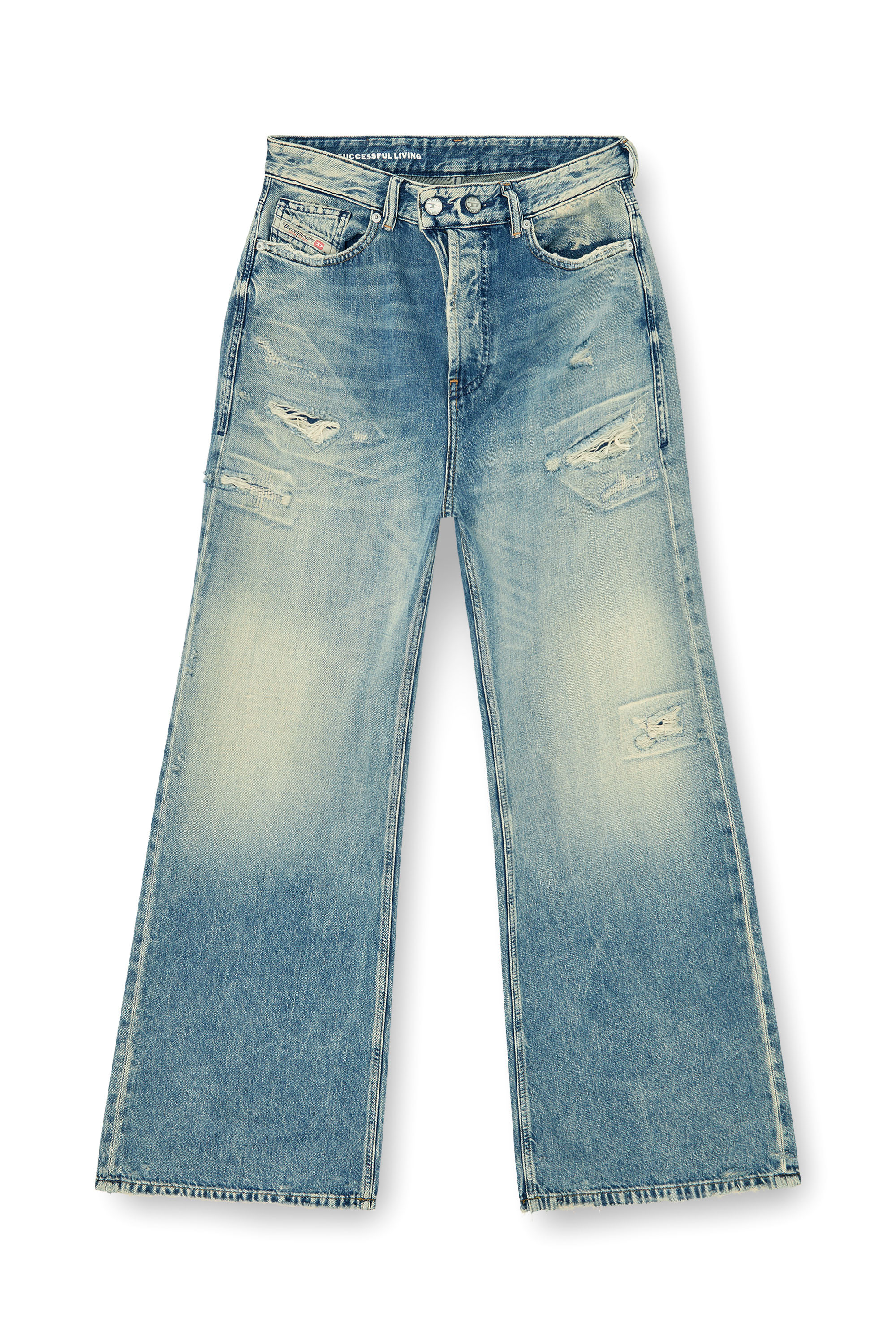 Diesel - Relaxed Jeans 1996 D-Sire 09P62 Femme, Bleu moyen - Image 6
