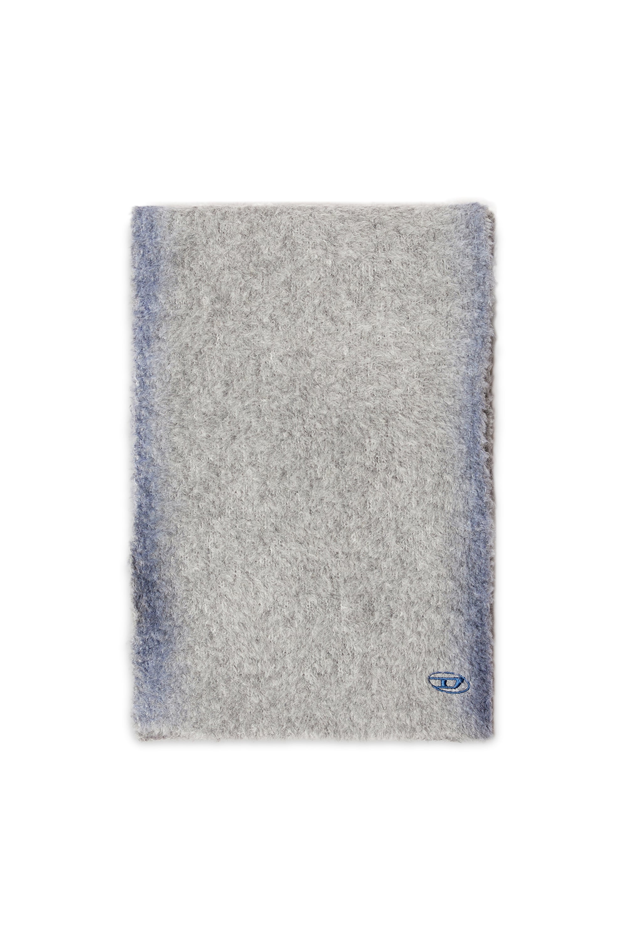 Diesel - K-RINO-SCARF, Unisex's Alpaca-blend scarf with sprayed effect in Grey - 1
