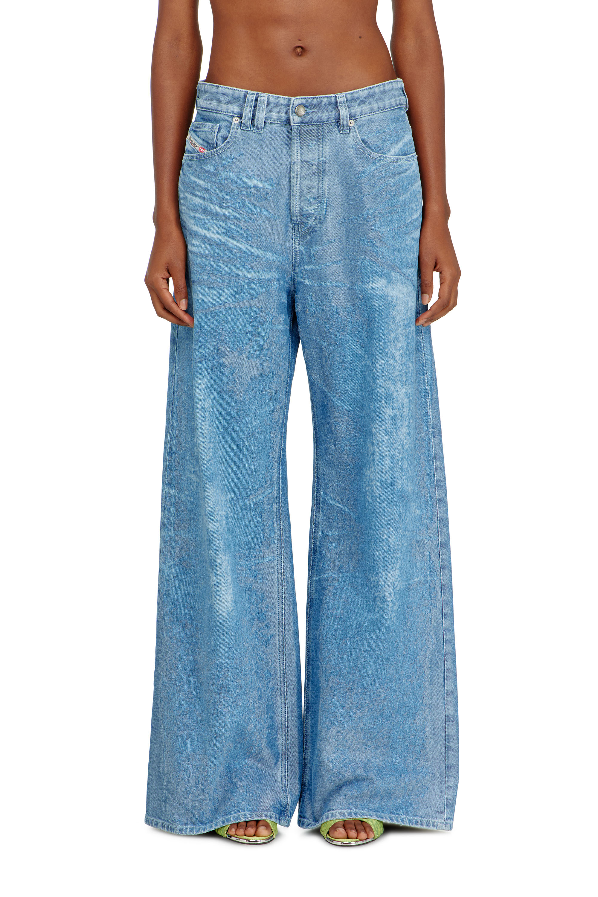 Diesel - Female's Relaxed Jeans 1996 D-Sire 09P23, Light Blue - 3