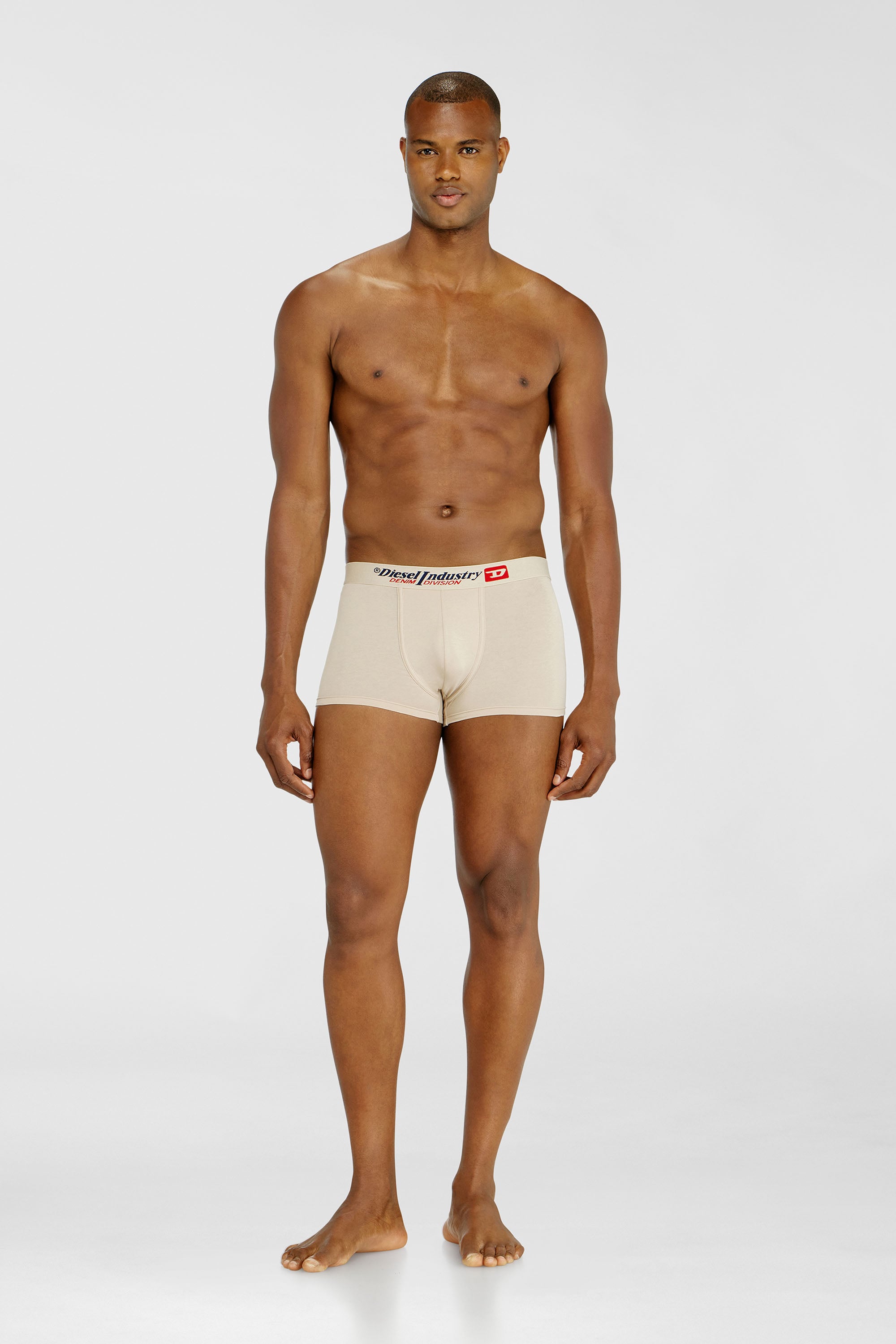 Diesel - DAMIEN-DNM-A-3PACK, Man's Three-pack of stretch-cotton trunks in mixed colours in Beige/Black - 2