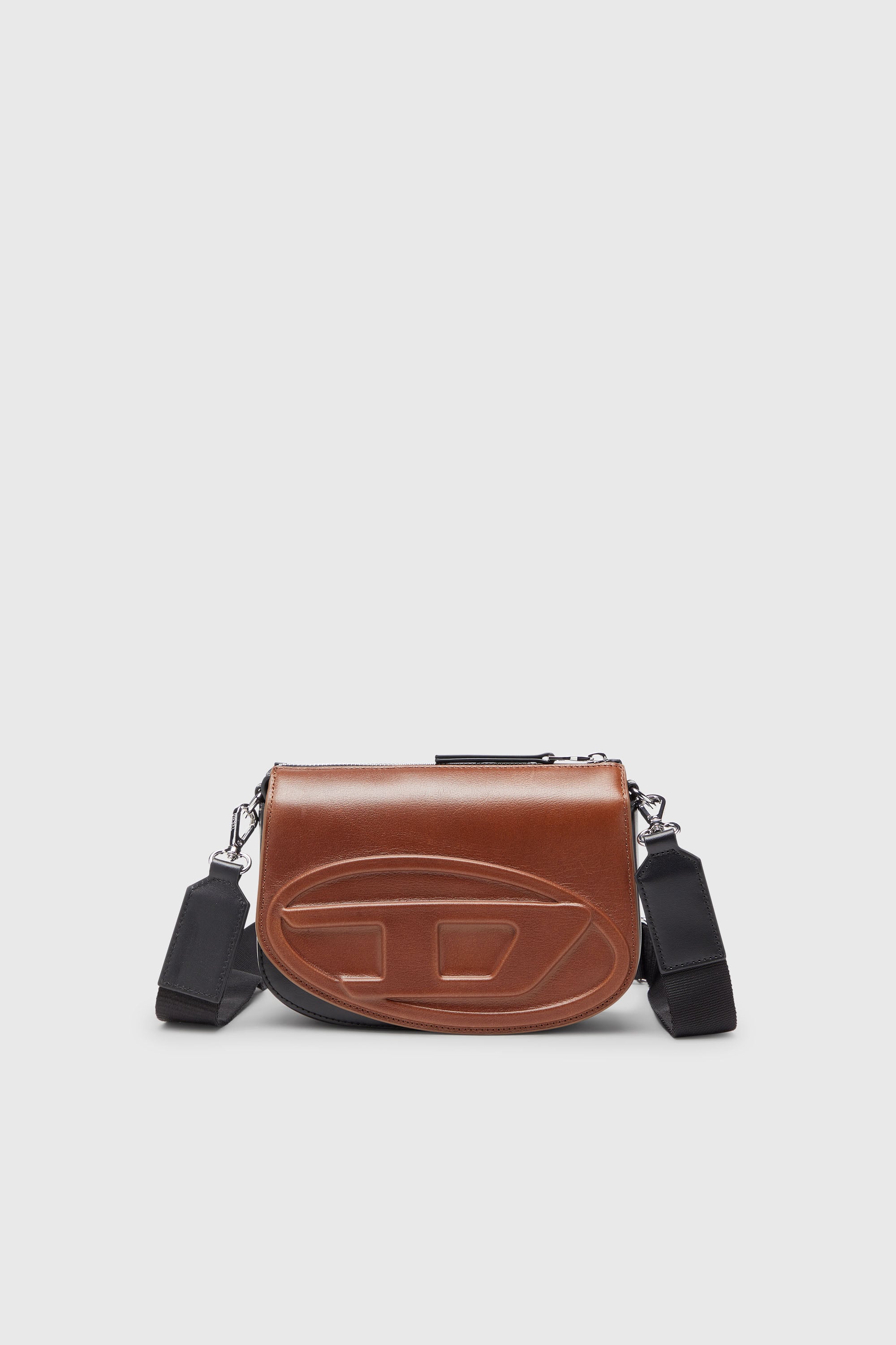 Diesel - 1DR CAMERA BAG, 1DR -Bolso bandolera de piel bicolor Unisex in Marr&oacute;n - 1