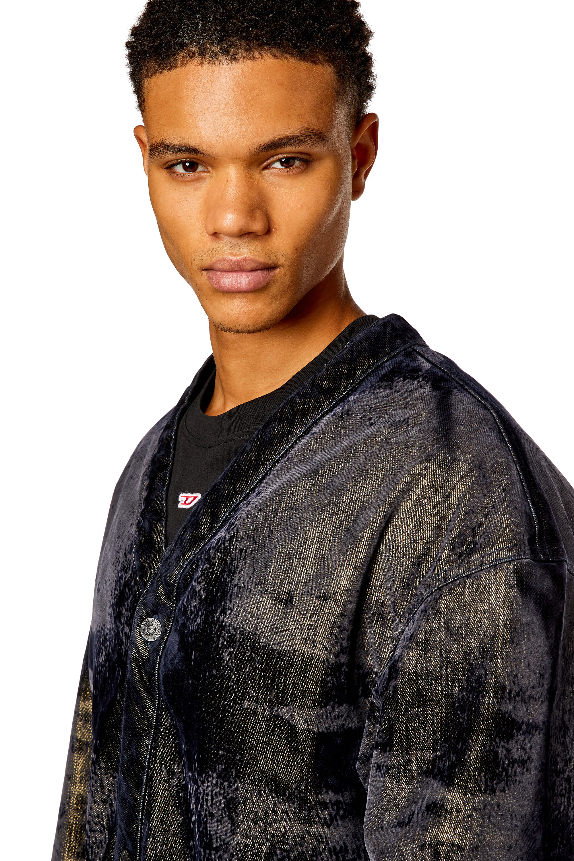 Diesel - D-CONF-S, Chaqueta de denim brillante Hombre in Multicolor - 4