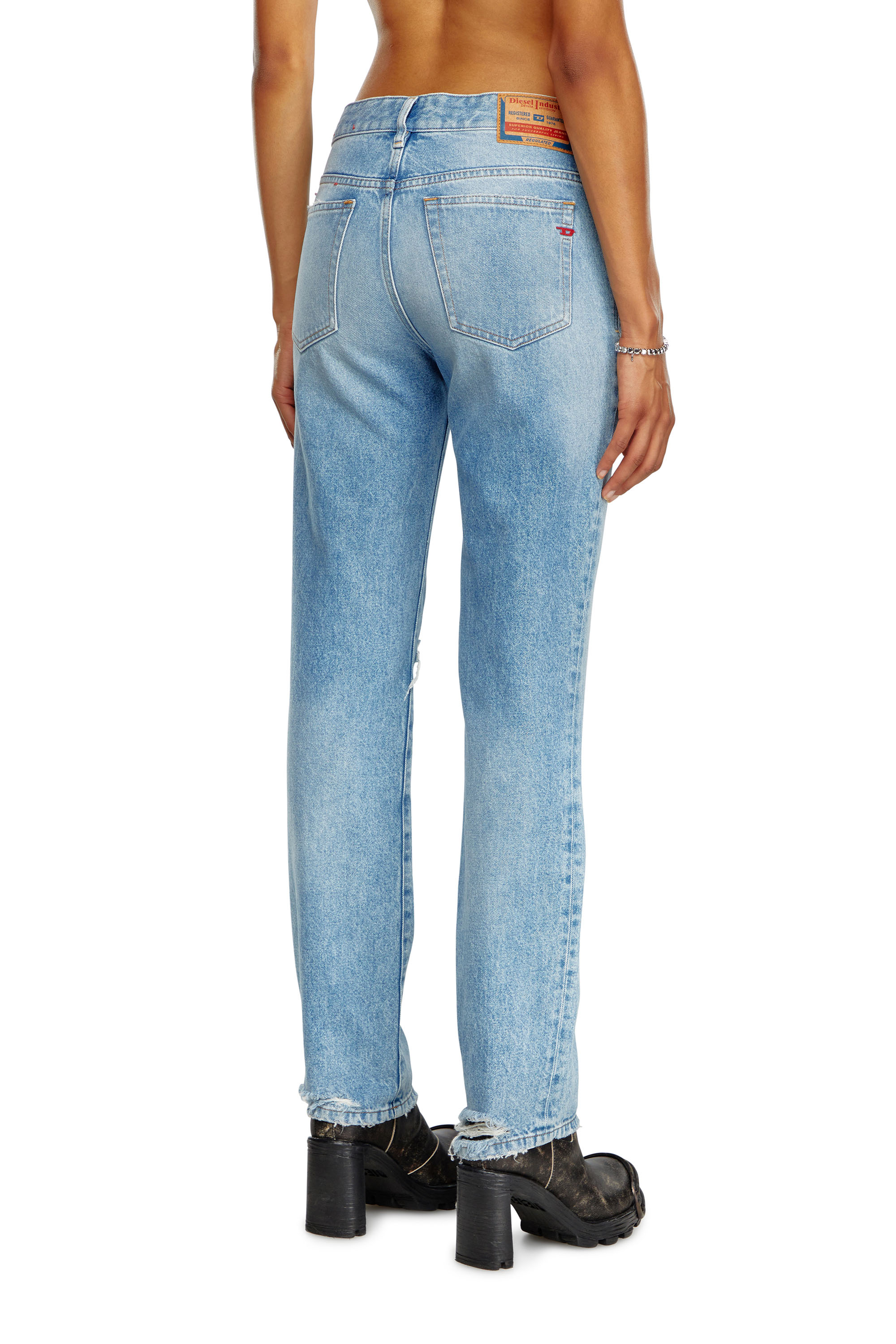Diesel - Woman's Regular Jeans 1989 D-Mine 09J80, Light Blue - 5