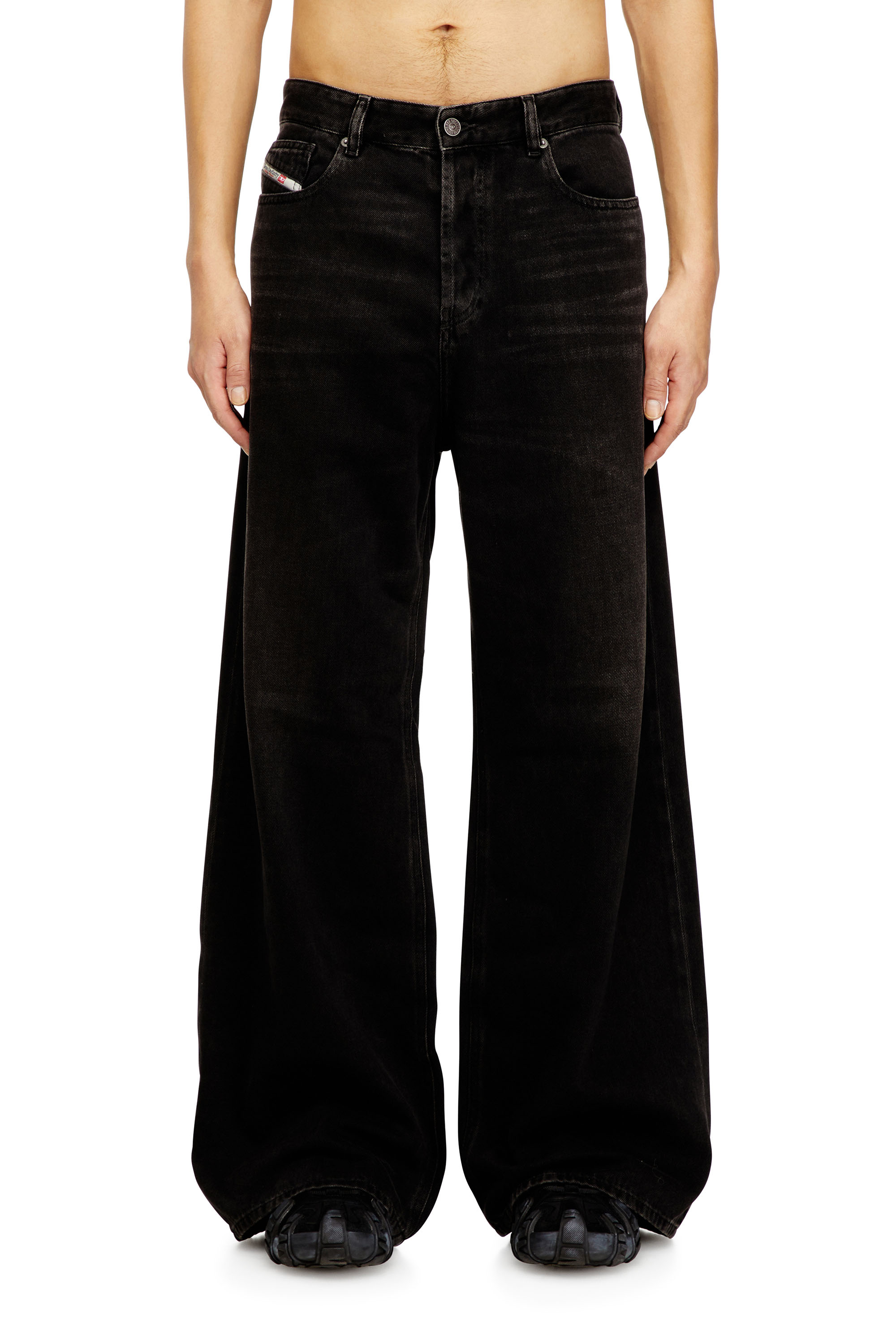 Diesel - Female's Relaxed Jeans 1996 D-Sire 09J96, Black/Dark Grey - 2