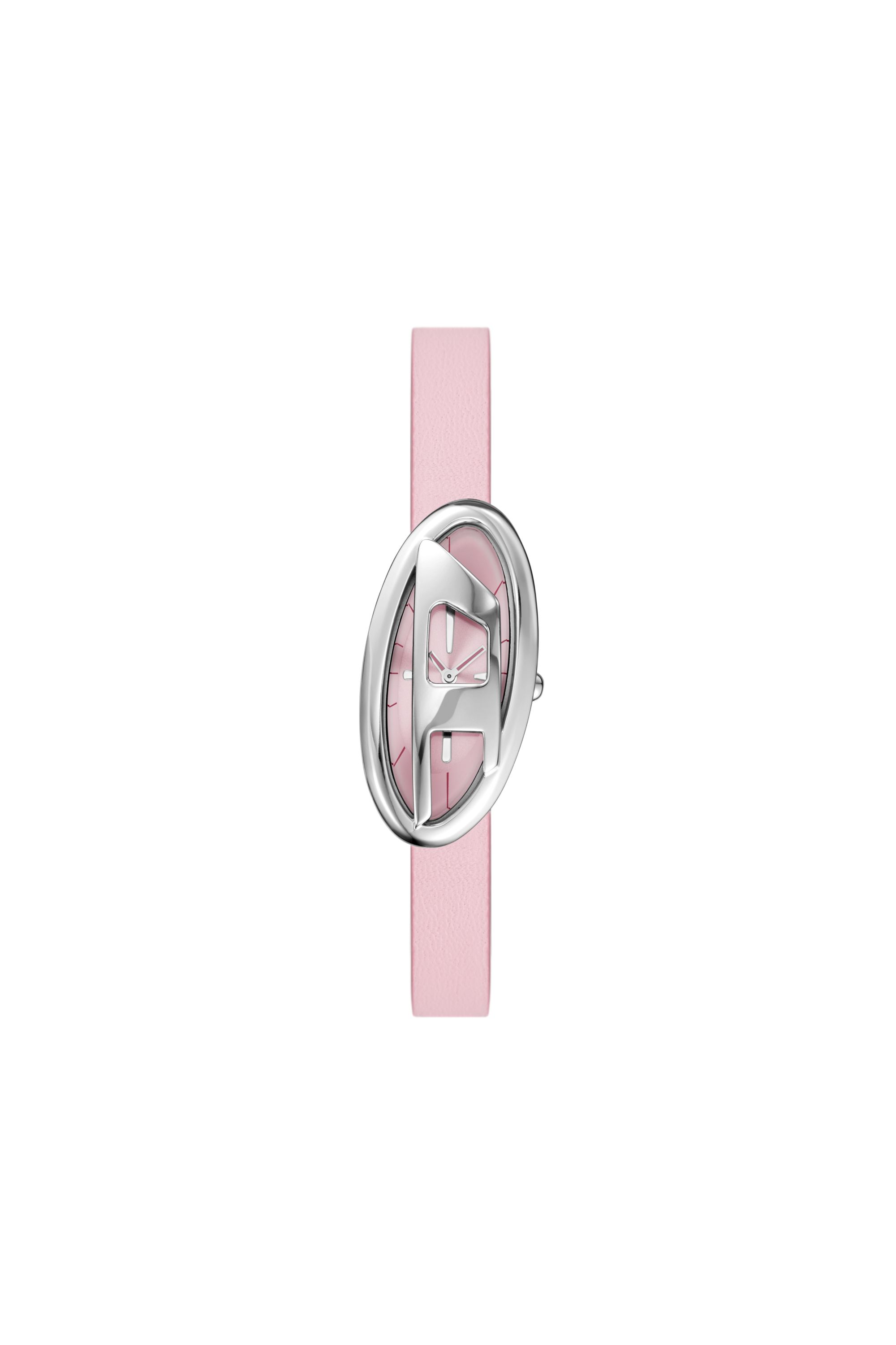 Diesel - DZ5621 WATCH, Montre D-Era en cuir à deux aiguilles Femme in Rose - 1
