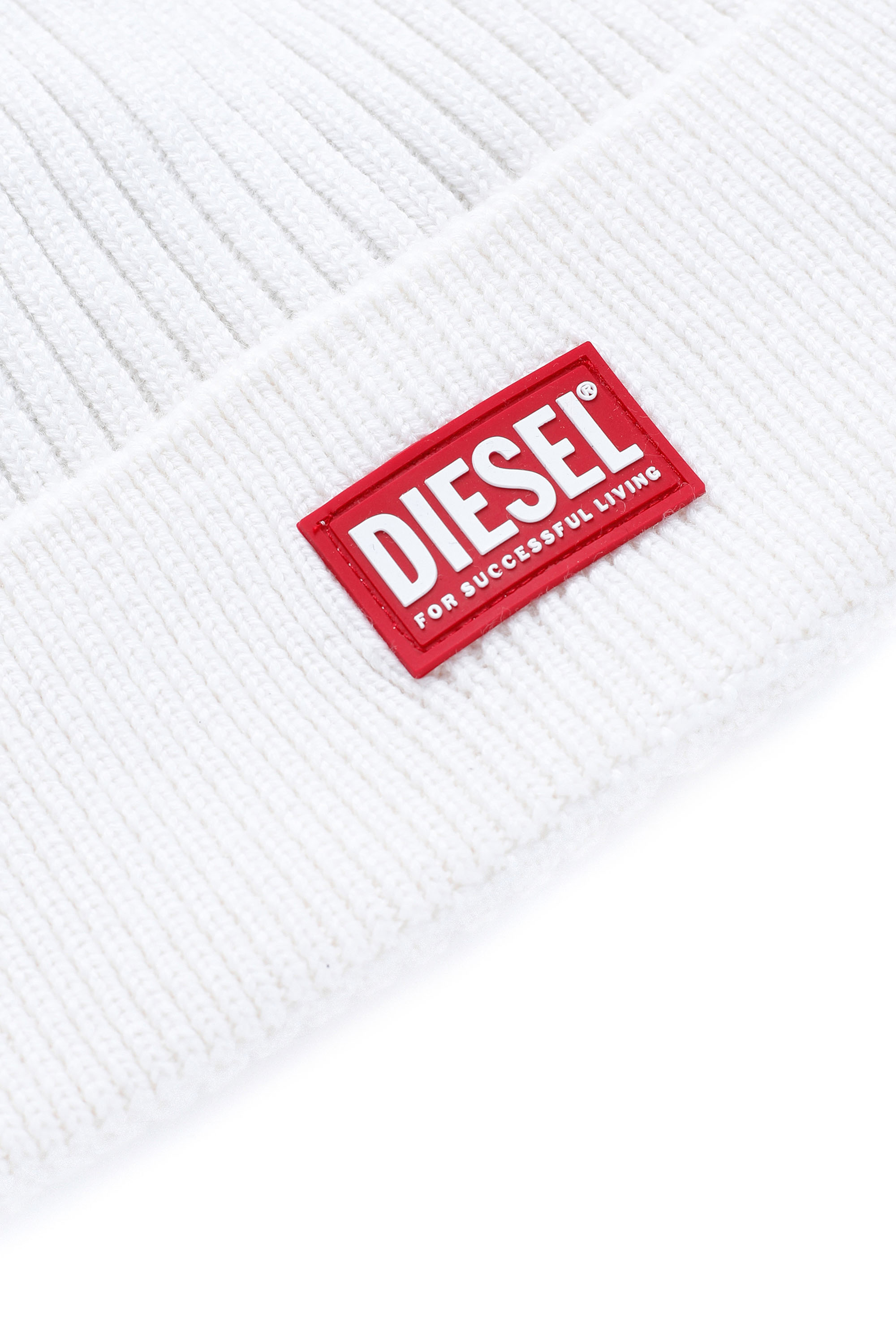 K-CODER-G 2X2: Ribbed beanie with logo patch | Diesel